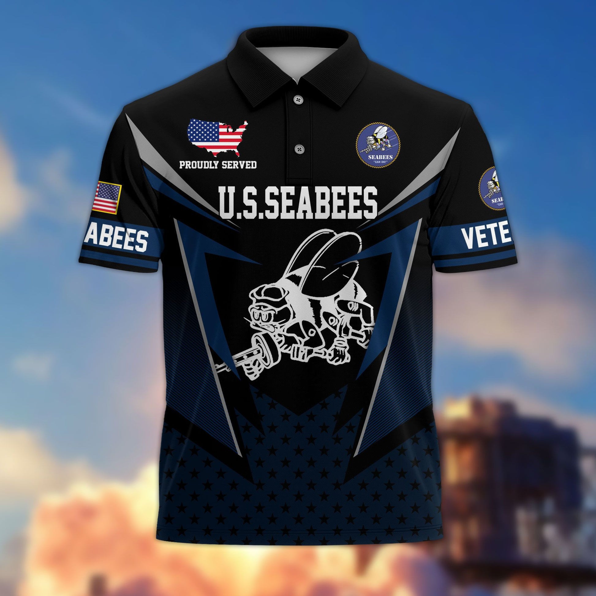 Premium US Veterans Polo Shirt BPHN110211, Gifts For US Veterans, Gifts On Father's Day, Independence Day, Armed Forces Day, Veterans Day.