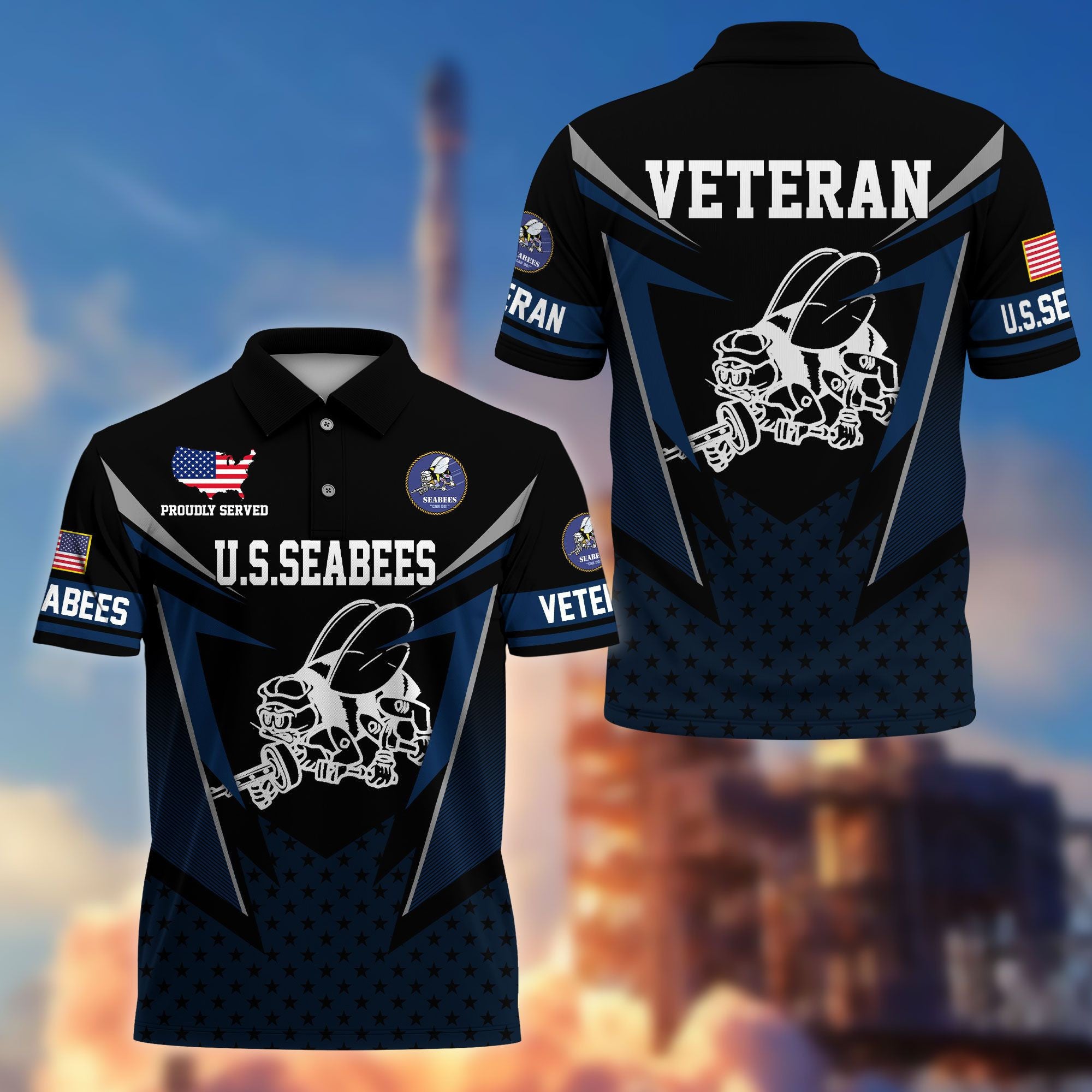 Premium US Veterans Polo Shirt BPHN110211, Gifts For US Veterans, Gifts On Father's Day, Independence Day, Armed Forces Day, Veterans Day.