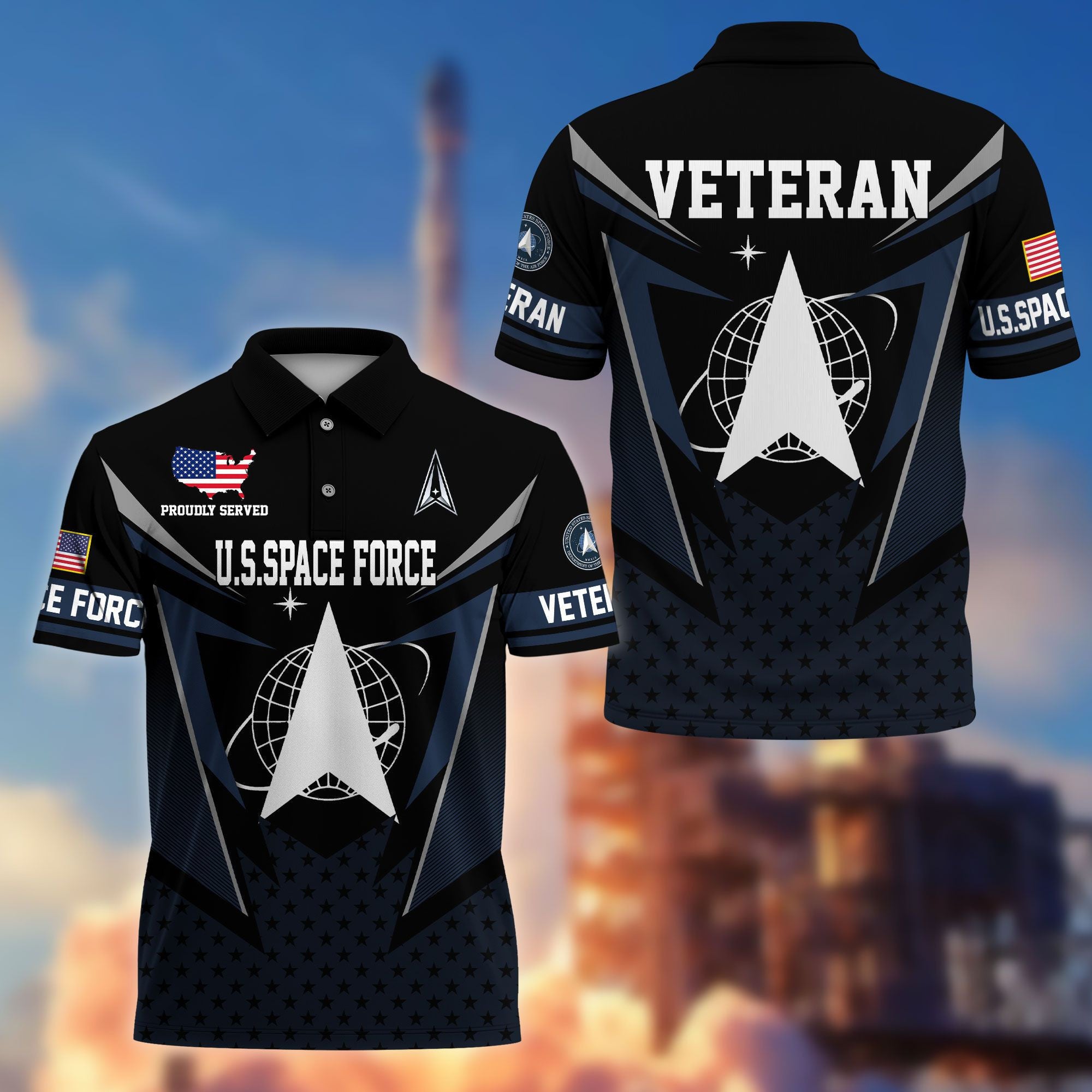 Premium US Veterans Polo Shirt BPHN110211, Gifts For US Veterans, Gifts On Father's Day, Independence Day, Armed Forces Day, Veterans Day.