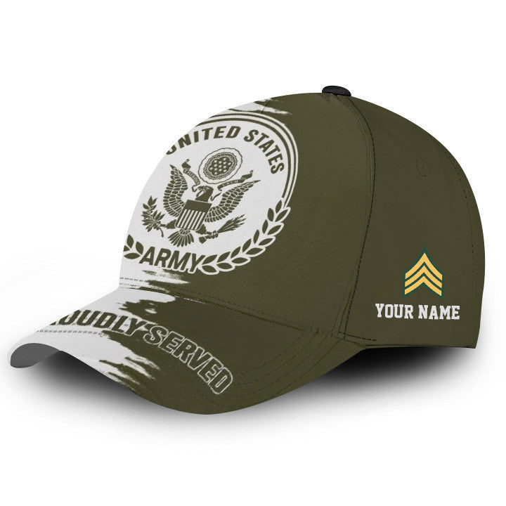 Premium Custom US Army Cap VPVC000111, Gifts For Army Veteran, Best Gifts On Father's Day, Armed Forces Day, Independence Day, Veterans Day.