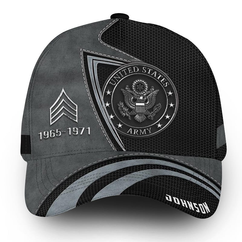 Premium Custom US Army Cap VPVC000112, Gifts For Army Veteran, Best Gifts On Father's Day, Independence Day, Veterans Day.