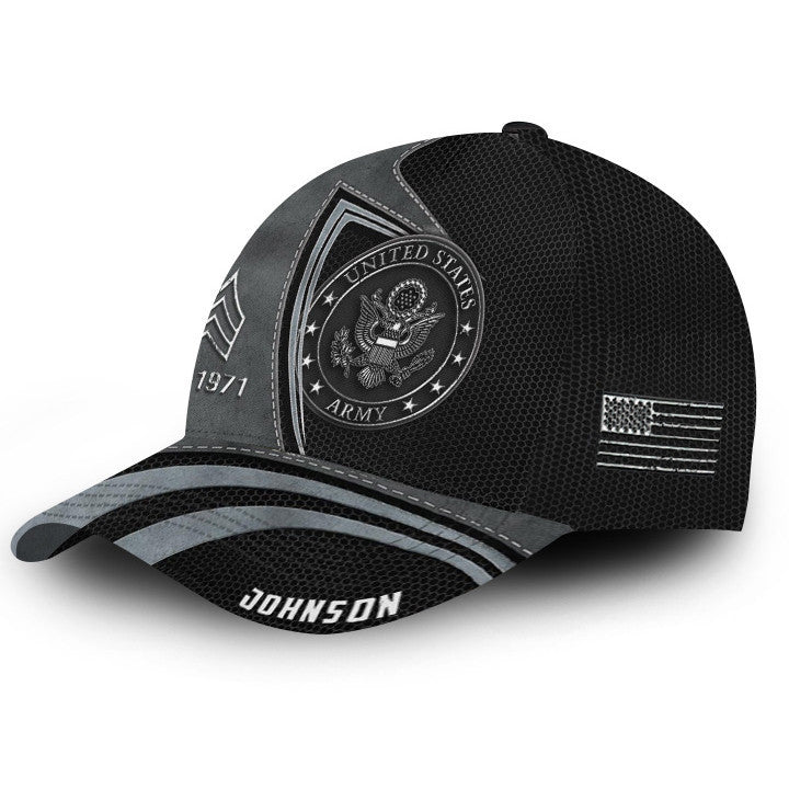 Premium Custom US Army Cap VPVC000112, Gifts For Army Veteran, Best Gifts On Father's Day, Independence Day, Veterans Day.