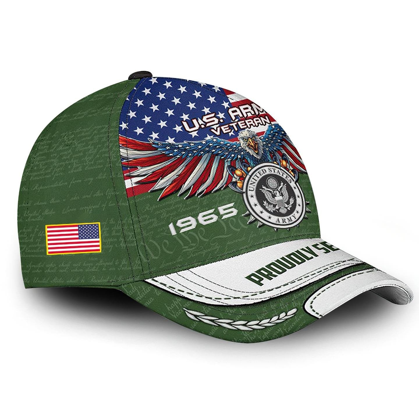 Premium Custom US Army Cap VPVC000113, Gifts For Army Veteran, Best Gifts On Father's Day, Independence Day, Veterans Day.