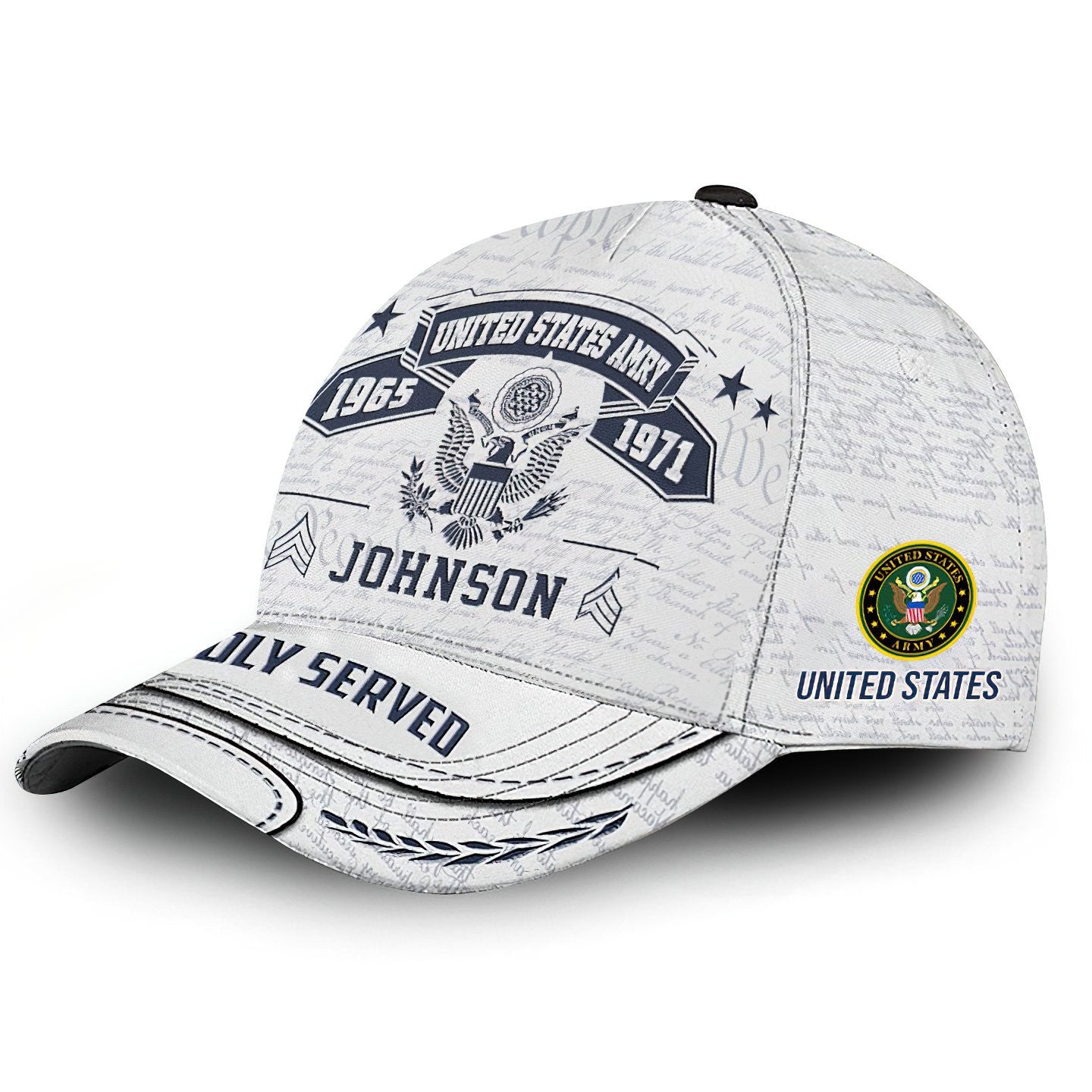 Premium Custom US Army Cap VPVC000114, Gifts For Army Veteran, Gifts For Dad, For Husband, Best Gifts On Father's Day, Independence Day, Veterans Day.