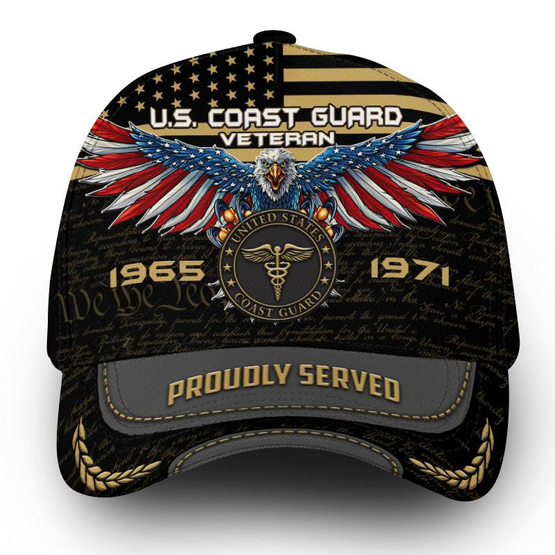 Premium Custom USCG Cap VPVC000122, Gifts For Coast Guard Veteran, Best Gifts On Father's Day, Independence Day, Veterans Day.