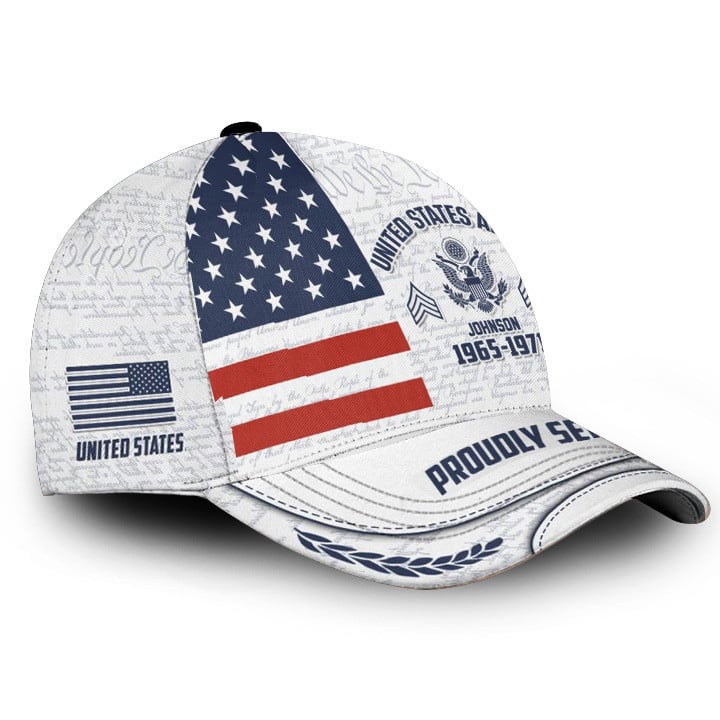 Premium Custom US Army Cap VPVC000124, Gifts For Army Veteran, Gifts For Dad, For Husband, Best Gifts On Father's Day, Independence Day, Veterans Day.