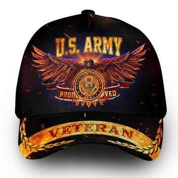 Premium Custom US Army Cap VPVC000130, Gifts For Army Veteran, Best Gifts On Father's Day, Independence Day, Veterans Day.
