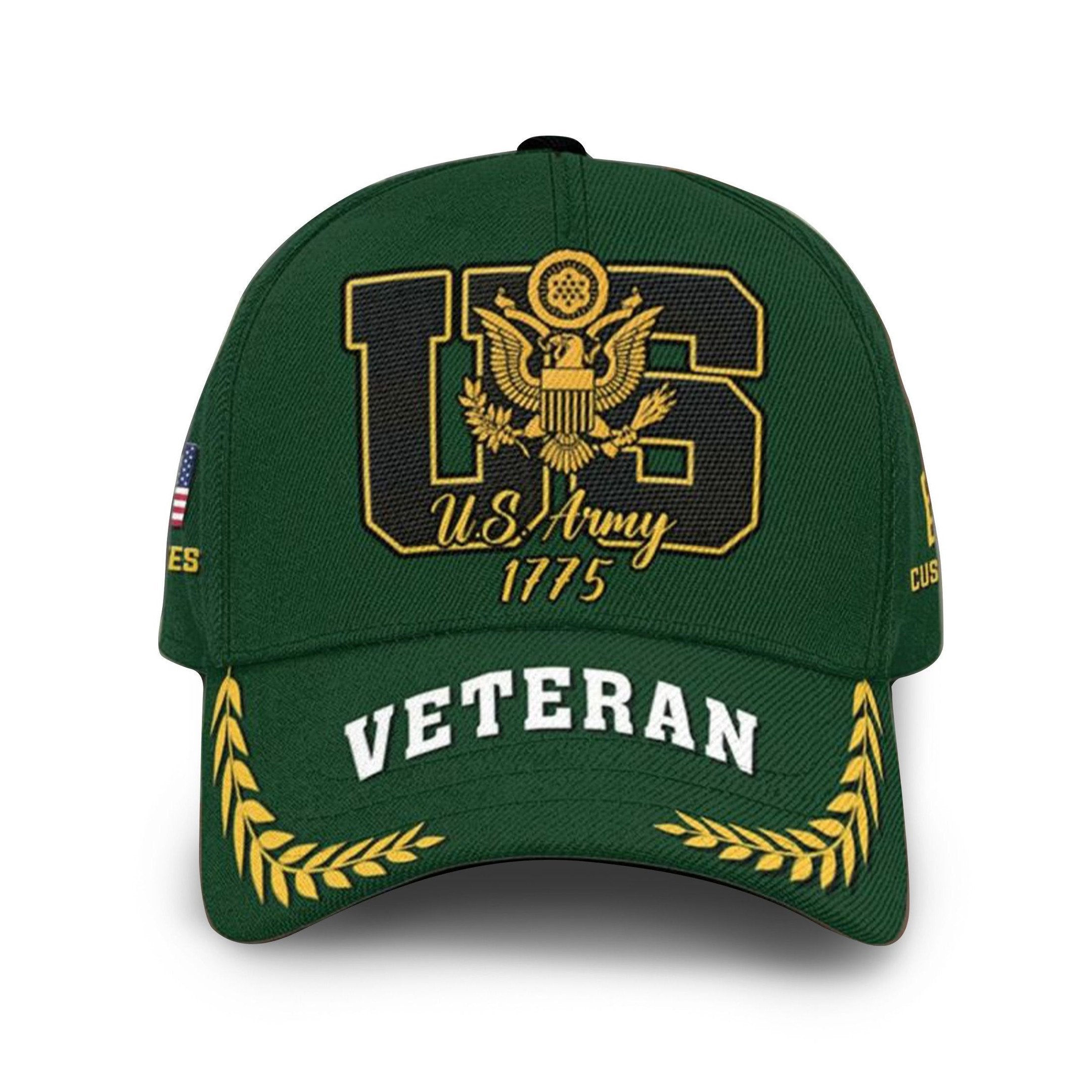 Premium Custom US Army Cap VPVC000131, Gifts For Army Veteran, Best Gifts On Father's Day, Independence Day, Veterans Day.