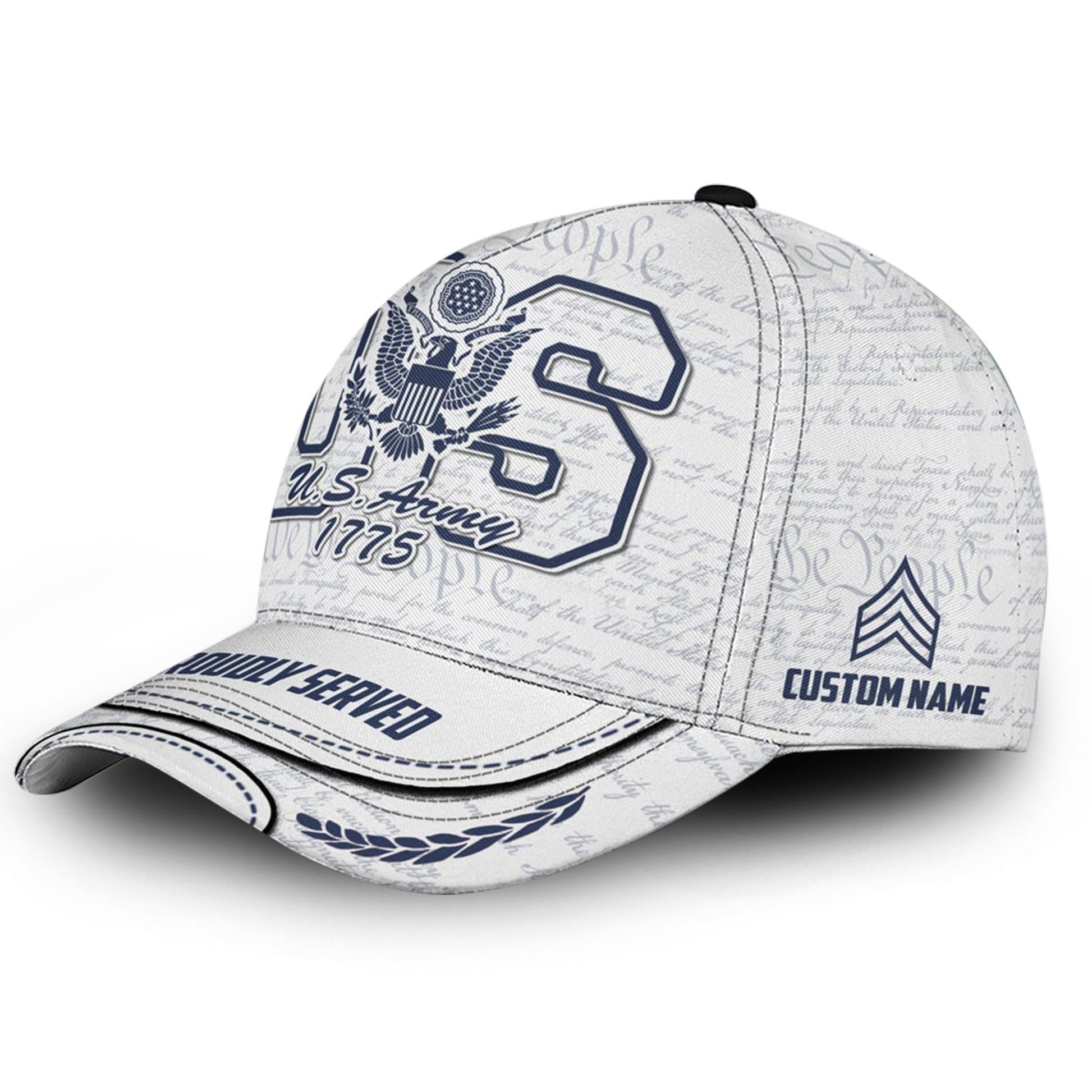 Premium Custom US Army Cap VPVC000135, Gifts For Army Veteran, Best Gifts On Father's Day, Independence Day, Veterans Day.