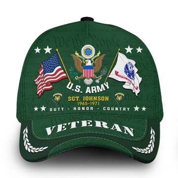 Premium Custom US Army Cap VPVC000133, Gifts For Army Veteran, Gifts For Dad, For Husband, Best Gifts On Father's Day, Independence Day, Veterans Day.