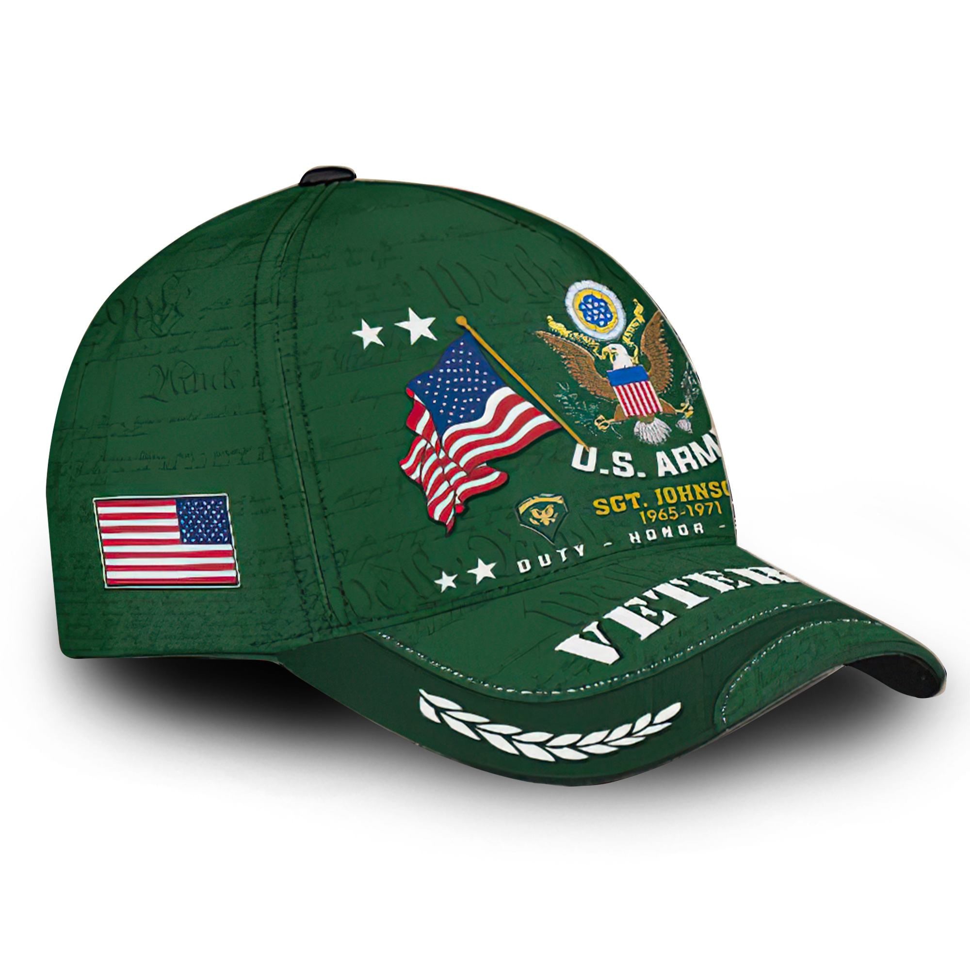 Premium Custom US Army Cap VPVC000133, Gifts For Army Veteran, Gifts For Dad, For Husband, Best Gifts On Father's Day, Independence Day, Veterans Day.