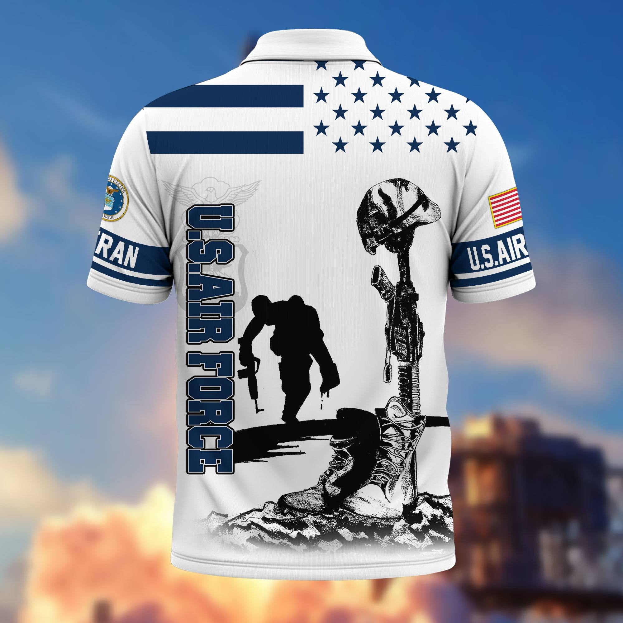 Premium US Veterans Polo Shirt BPHN110212, Gifts For US Veterans, Gifts On Father's Day, Independence Day, Armed Forces Day, Veterans Day.