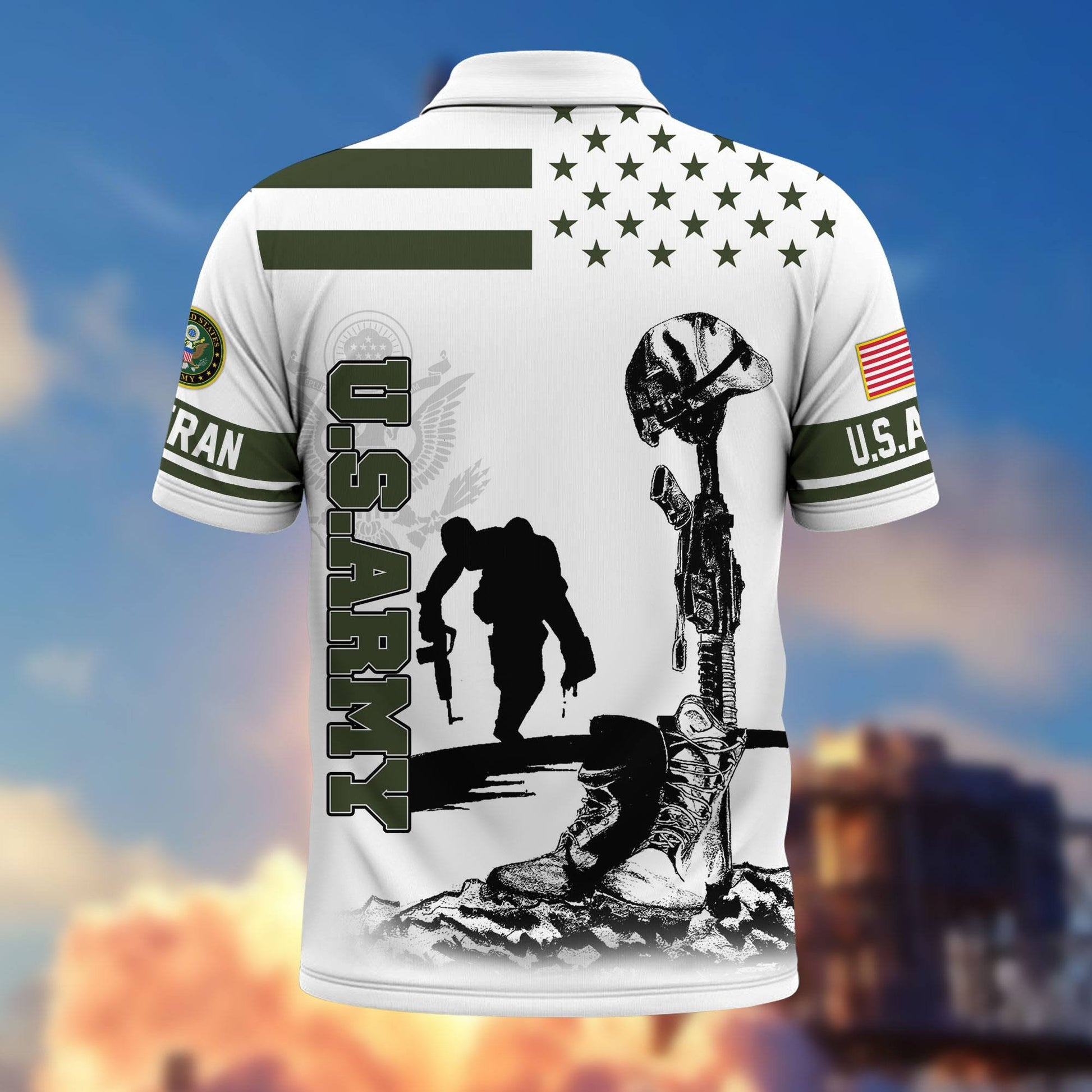 Premium US Veterans Polo Shirt BPHN110212, Gifts For US Veterans, Gifts On Father's Day, Independence Day, Armed Forces Day, Veterans Day.