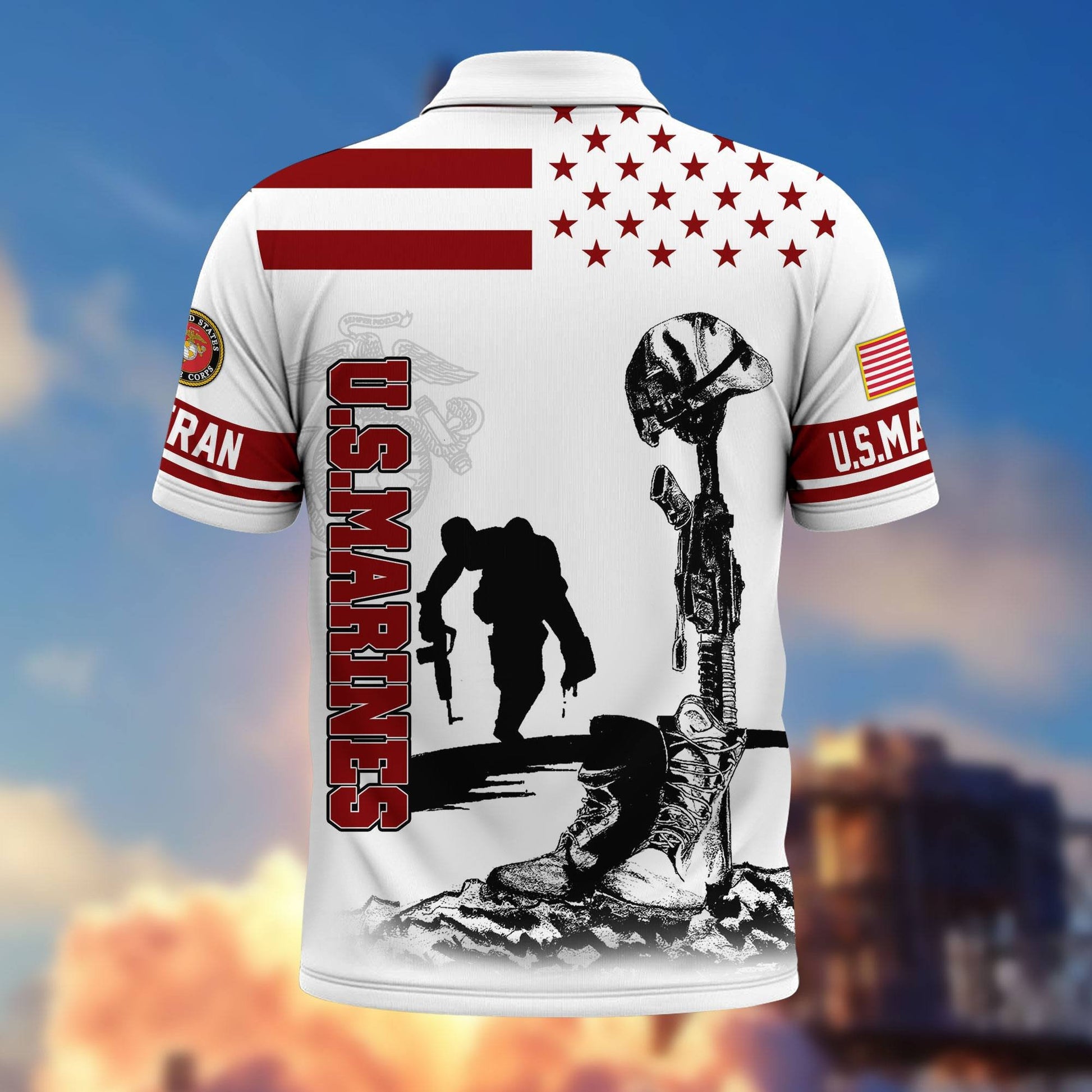 Premium US Veterans Polo Shirt BPHN110212, Gifts For US Veterans, Gifts On Father's Day, Independence Day, Armed Forces Day, Veterans Day.