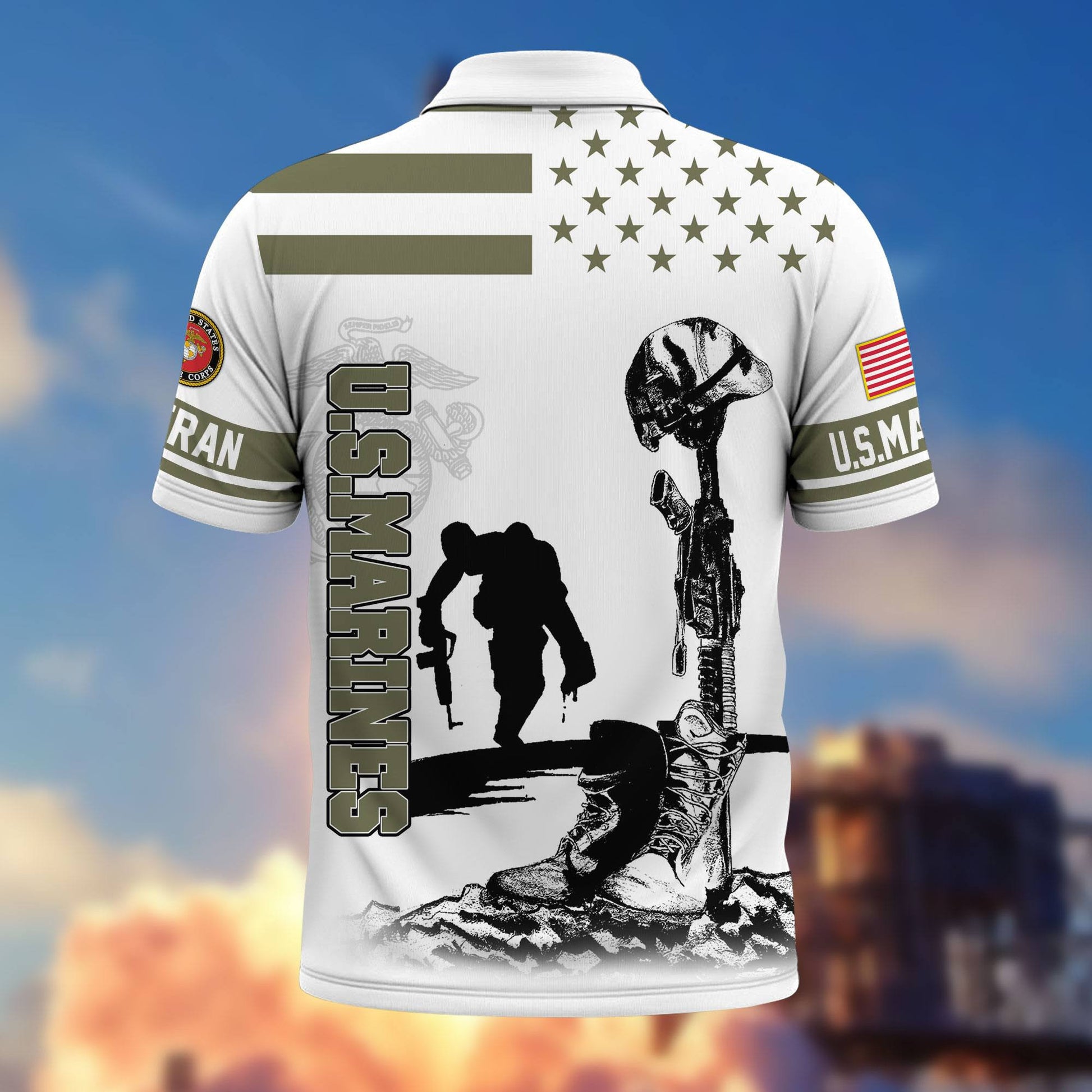 Premium US Veterans Polo Shirt BPHN110212, Gifts For US Veterans, Gifts On Father's Day, Independence Day, Armed Forces Day, Veterans Day.