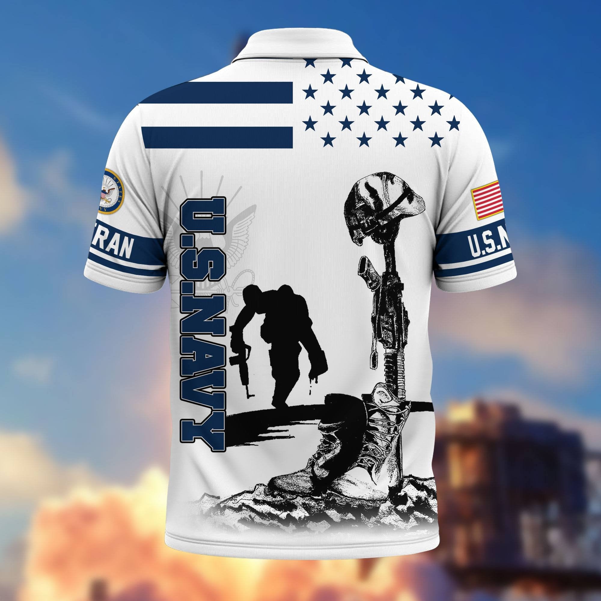 Premium US Veterans Polo Shirt BPHN110212, Gifts For US Veterans, Gifts On Father's Day, Independence Day, Armed Forces Day, Veterans Day.