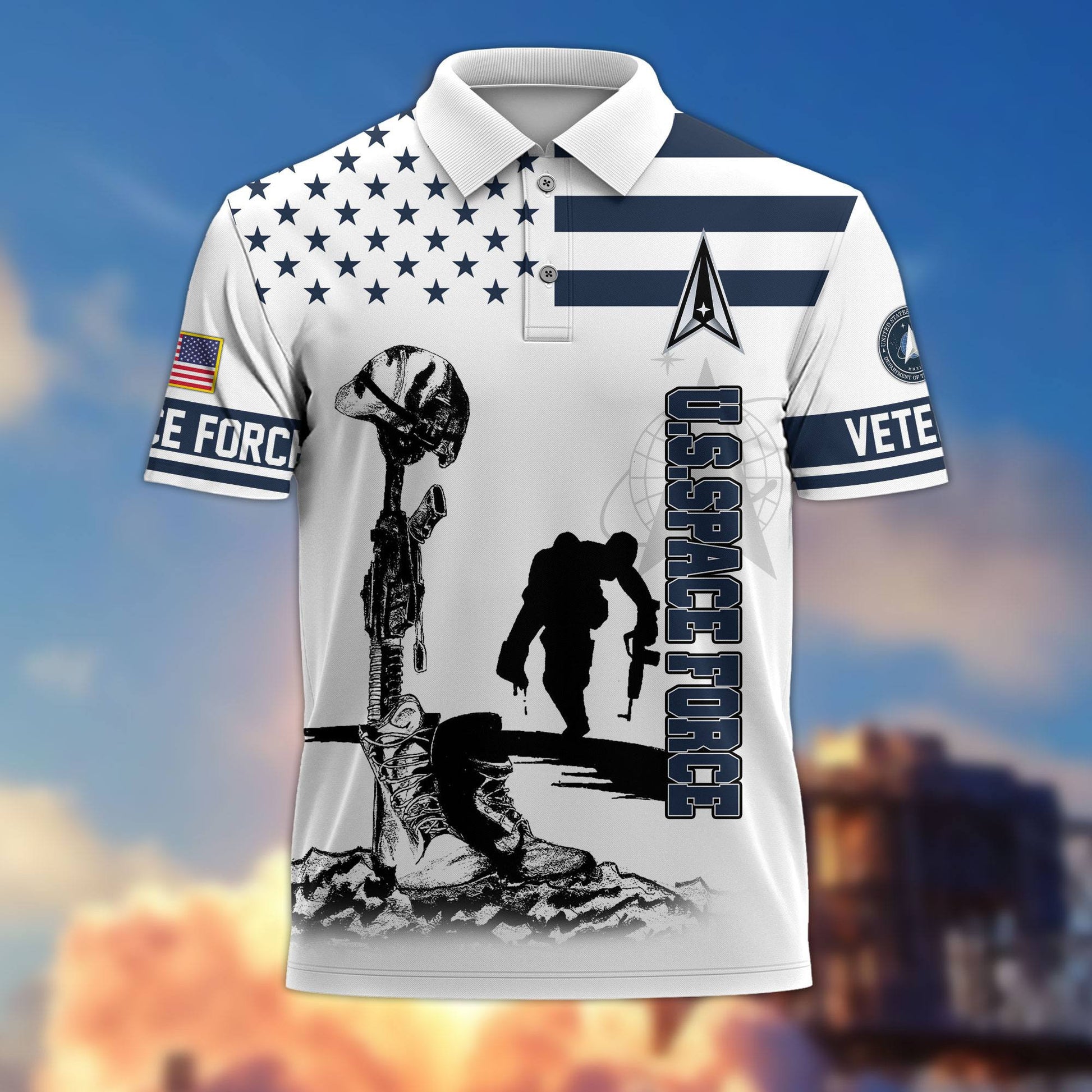 Premium US Veterans Polo Shirt BPHN110212, Gifts For US Veterans, Gifts On Father's Day, Independence Day, Armed Forces Day, Veterans Day.
