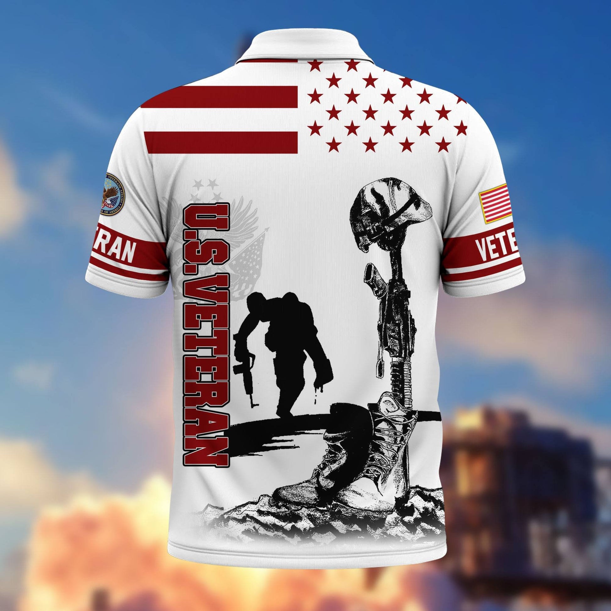 Premium US Veterans Polo Shirt BPHN110212, Gifts For US Veterans, Gifts On Father's Day, Independence Day, Armed Forces Day, Veterans Day.