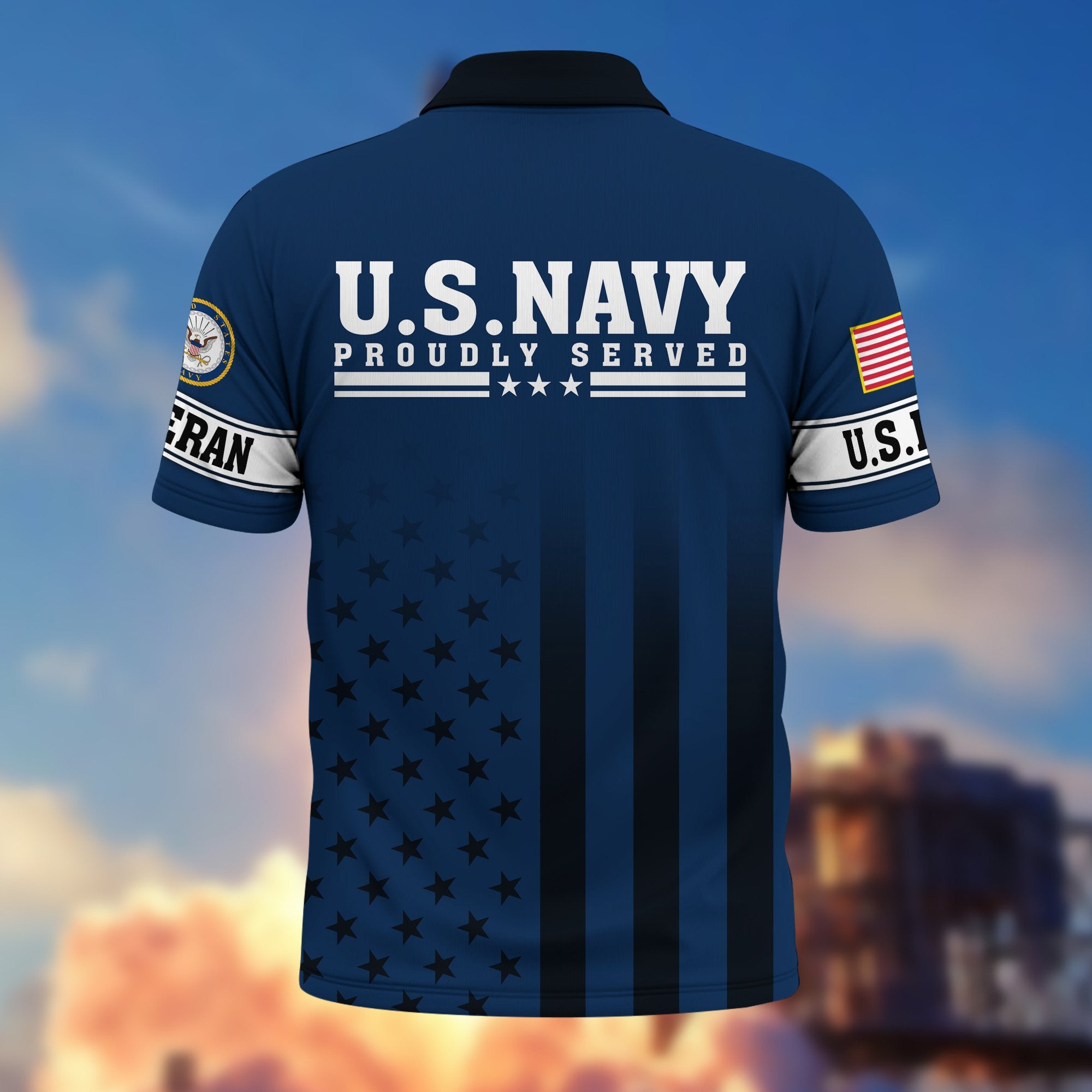 Premium US Navy Polo Shirt VPVC206402, Gifts for Navy Veteran, Gifts For Dad, Gifts On Father's Day, Independence Day, Veterans Day.