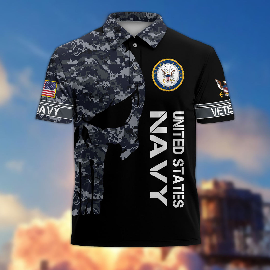 Premium US Navy Polo Shirt VPVC206502, Gifts for Navy Veteran, Gifts For Dad, Gifts On Father's Day, Independence Day, Veterans Day.