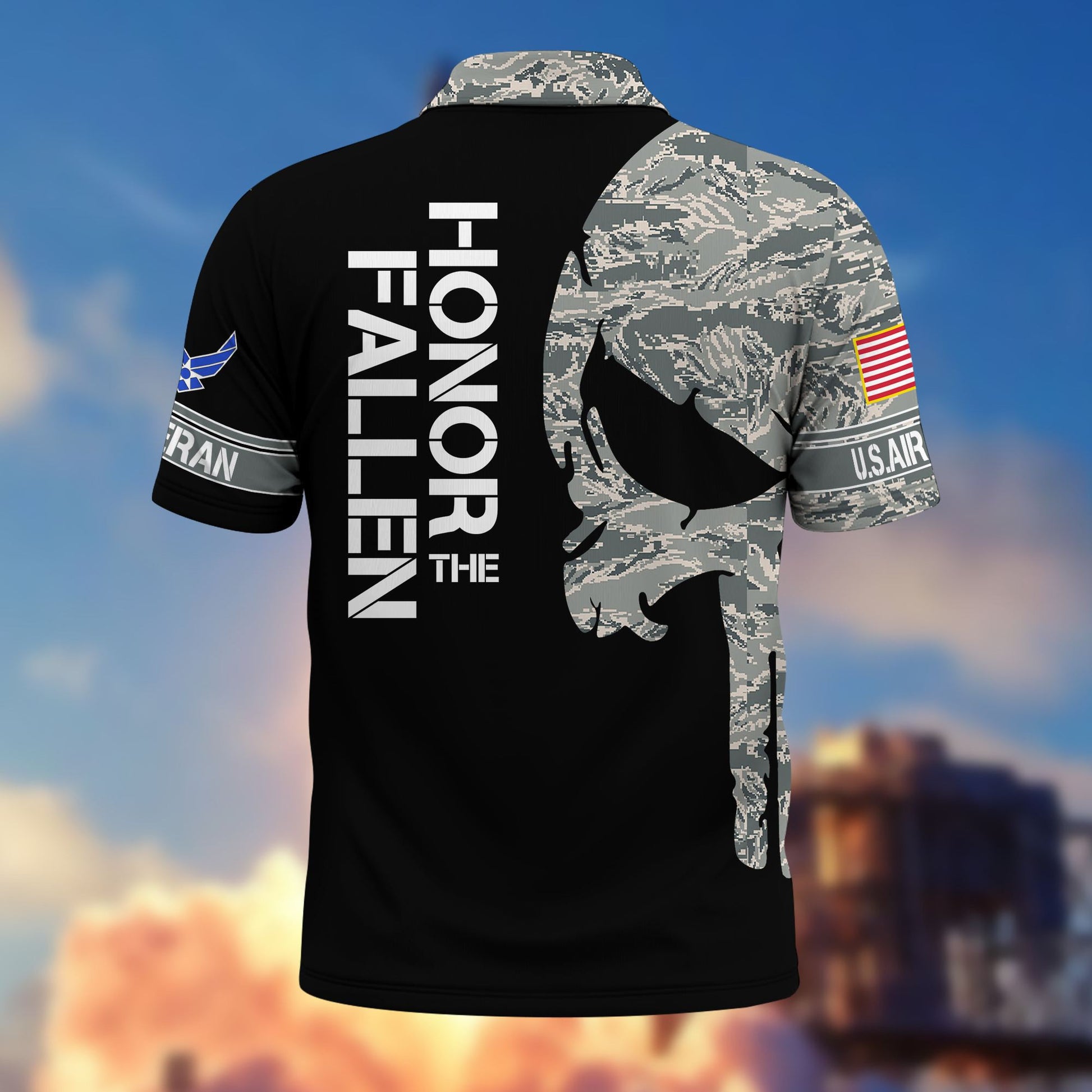 Premium USAF Polo Shirt VPVC206504, Gifts for Air Force Veteran, Gifts For Dad, Gifts On Father's Day, Independence Day, Veterans Day.