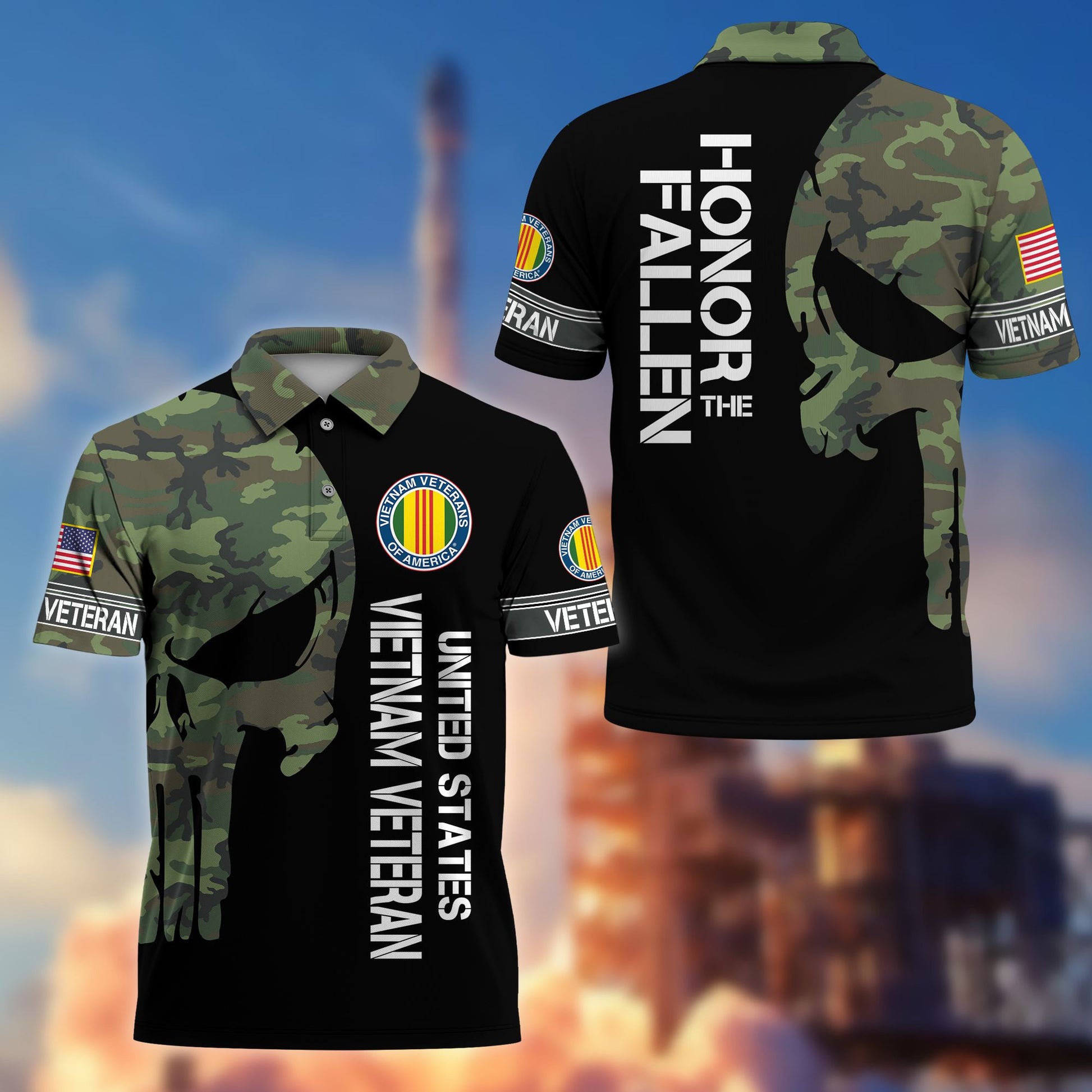 Premium Vietnam Veteran Polo Shirt VPVC206506, Gifts for Vietnam Veteran, Gifts For Dad, Gifts On Father's Day, Independence Day, Veterans Day.