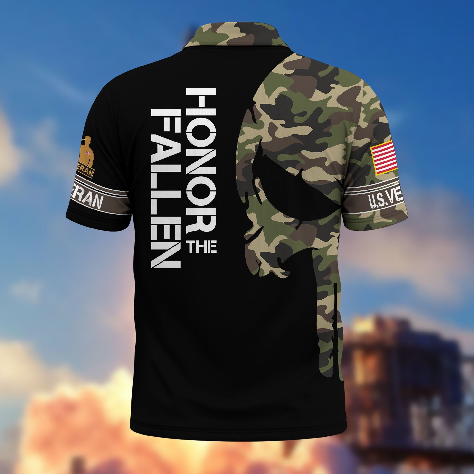 Premium US Veteran Polo Shirt VPVC206507, Gifts for US Veteran, Gifts For Dad, Gifts On Father's Day, Independence Day, Veterans Day.