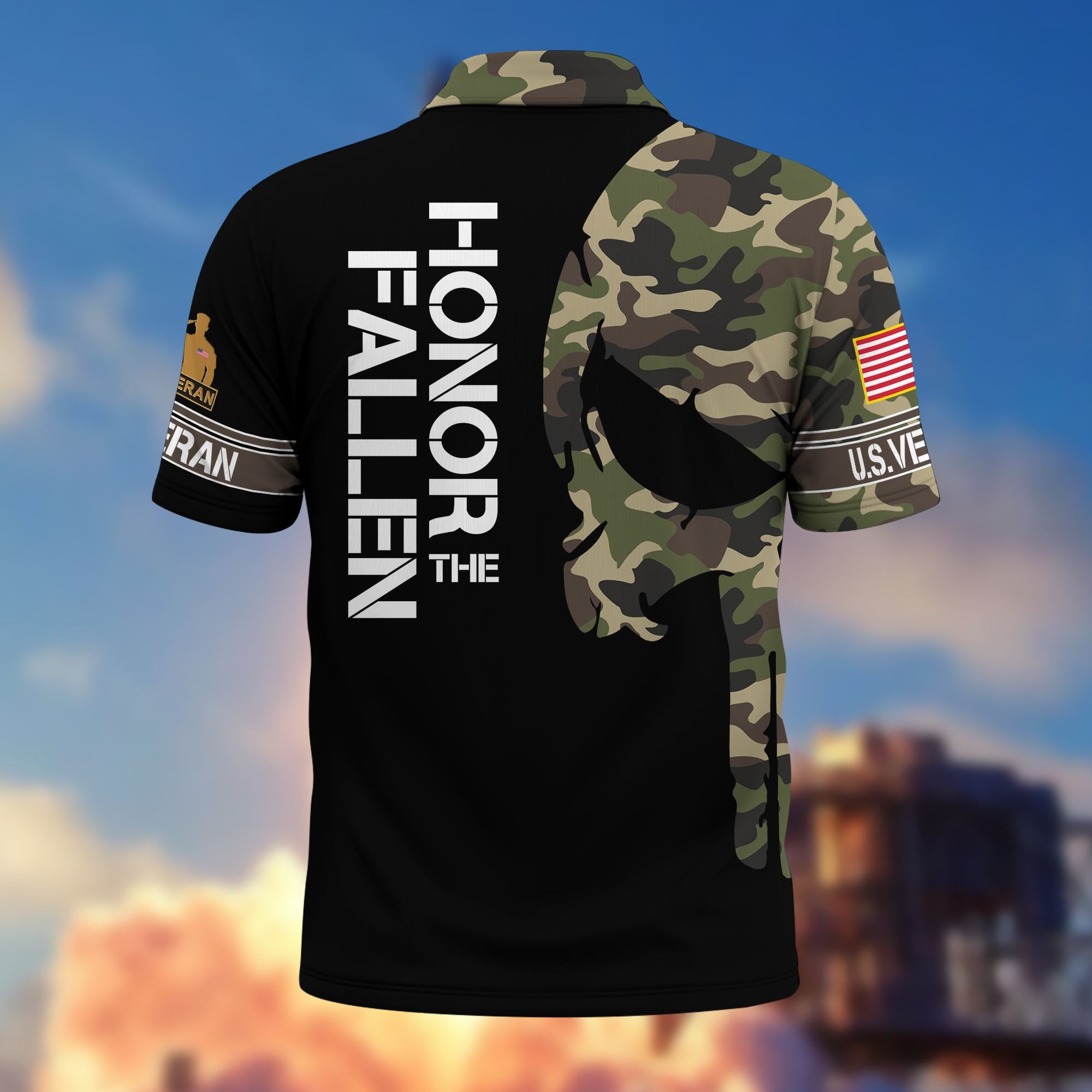 Premium US Veteran Polo Shirt VPVC206507, Gifts for US Veteran, Gifts For Dad, Gifts On Father's Day, Independence Day, Veterans Day.