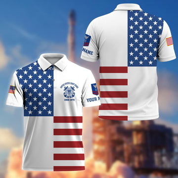 Premium USCG Custom Polo Shirt VPVC206705, Gifts for Coast Guard Veteran, Gifts For Dad, Gifts On Father's Day, Independence Day, Veterans Day.