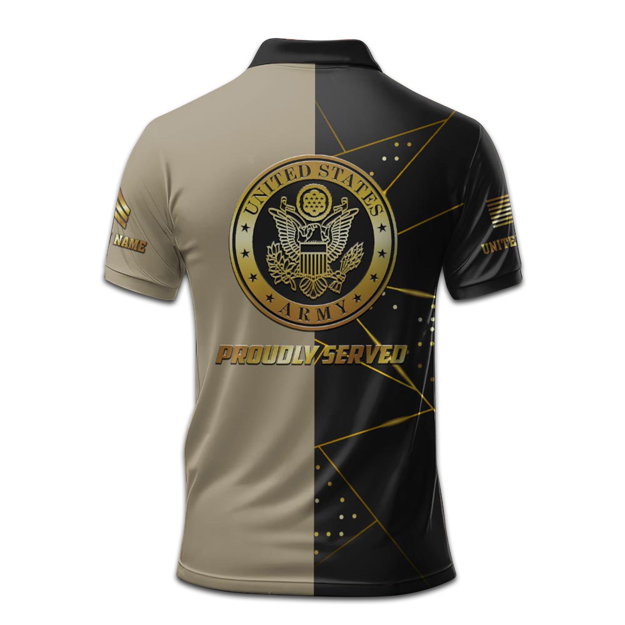 Premium Custom US Army Polo Shirt VPVC207101, Gifts for Army Veteran, Gifts For Dad, Gifts On Father's Day, Independence Day, Veterans Day.