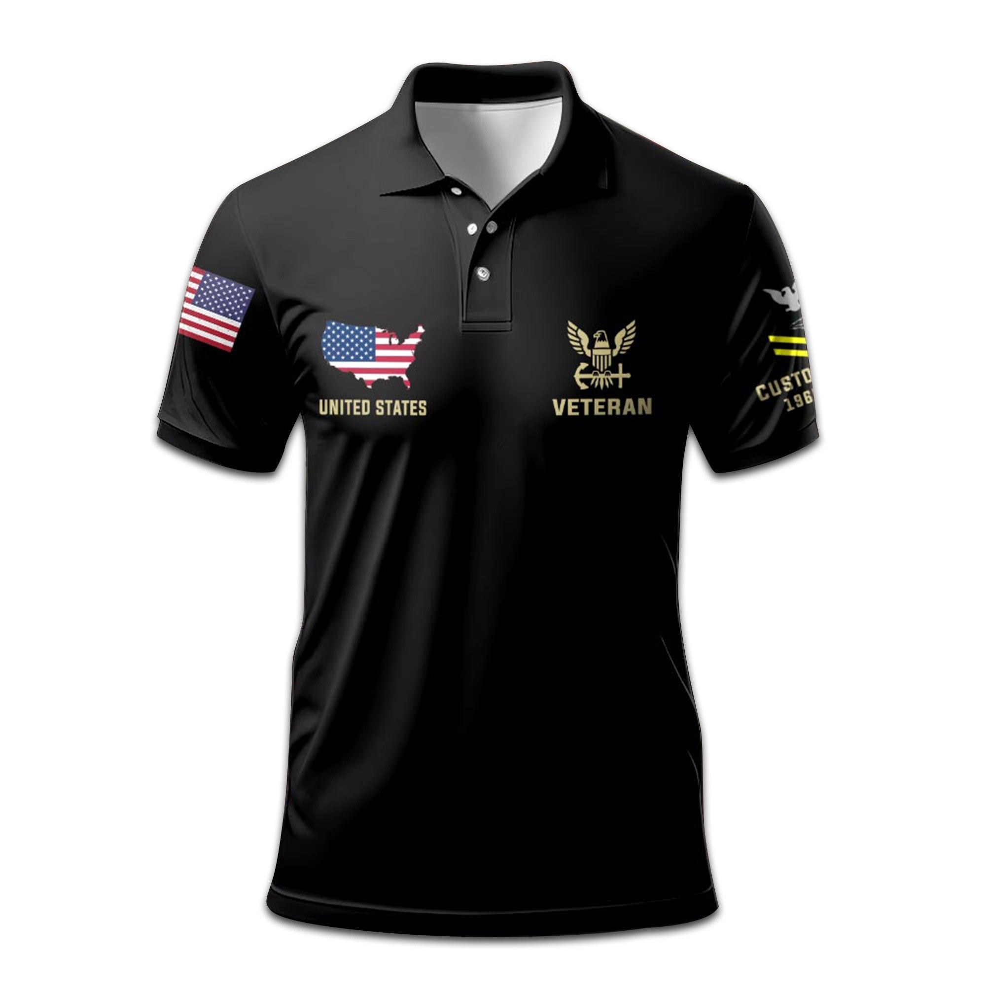 Premium Custom US Navy Polo Shirt VPVC207202, Gifts for Navy Veteran, Gifts For Dad, Gifts On Father's Day, Independence Day, Veterans Day.