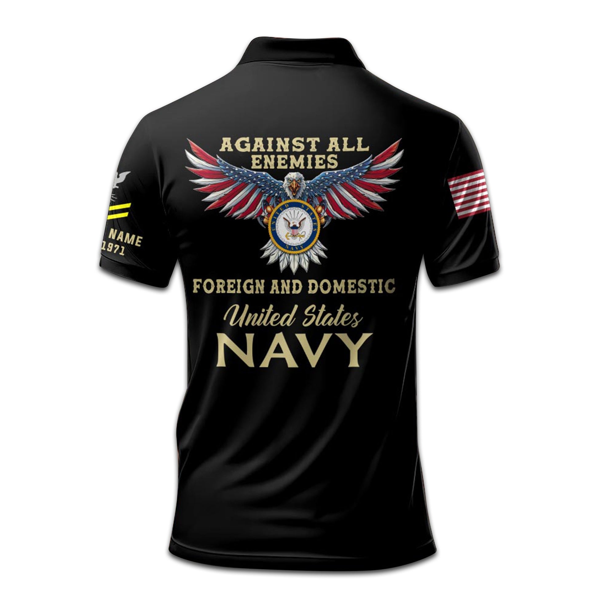 Premium Custom US Navy Polo Shirt VPVC207202, Gifts for Navy Veteran, Gifts For Dad, Gifts On Father's Day, Independence Day, Veterans Day.