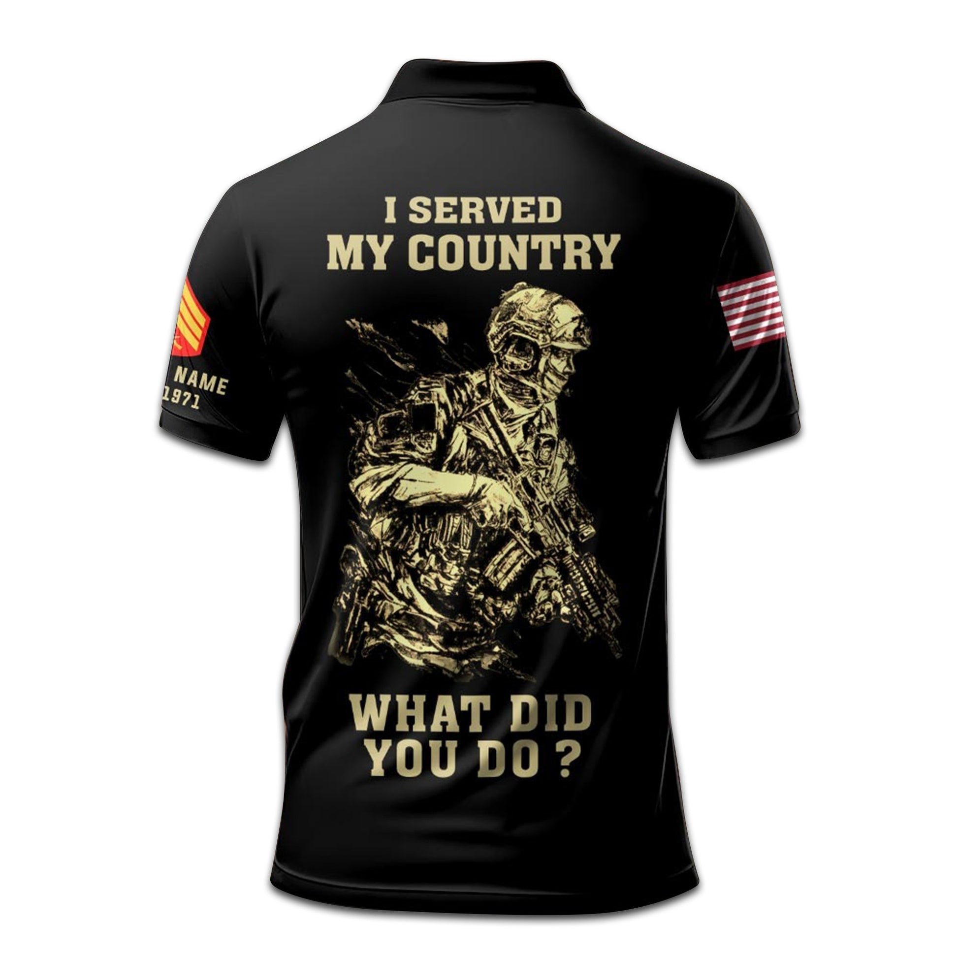 Premium Custom USMC Polo Shirt VPVC207303, Gifts for Marine Veteran, Gifts On Father's Day, Independence Day, Veterans Day.
