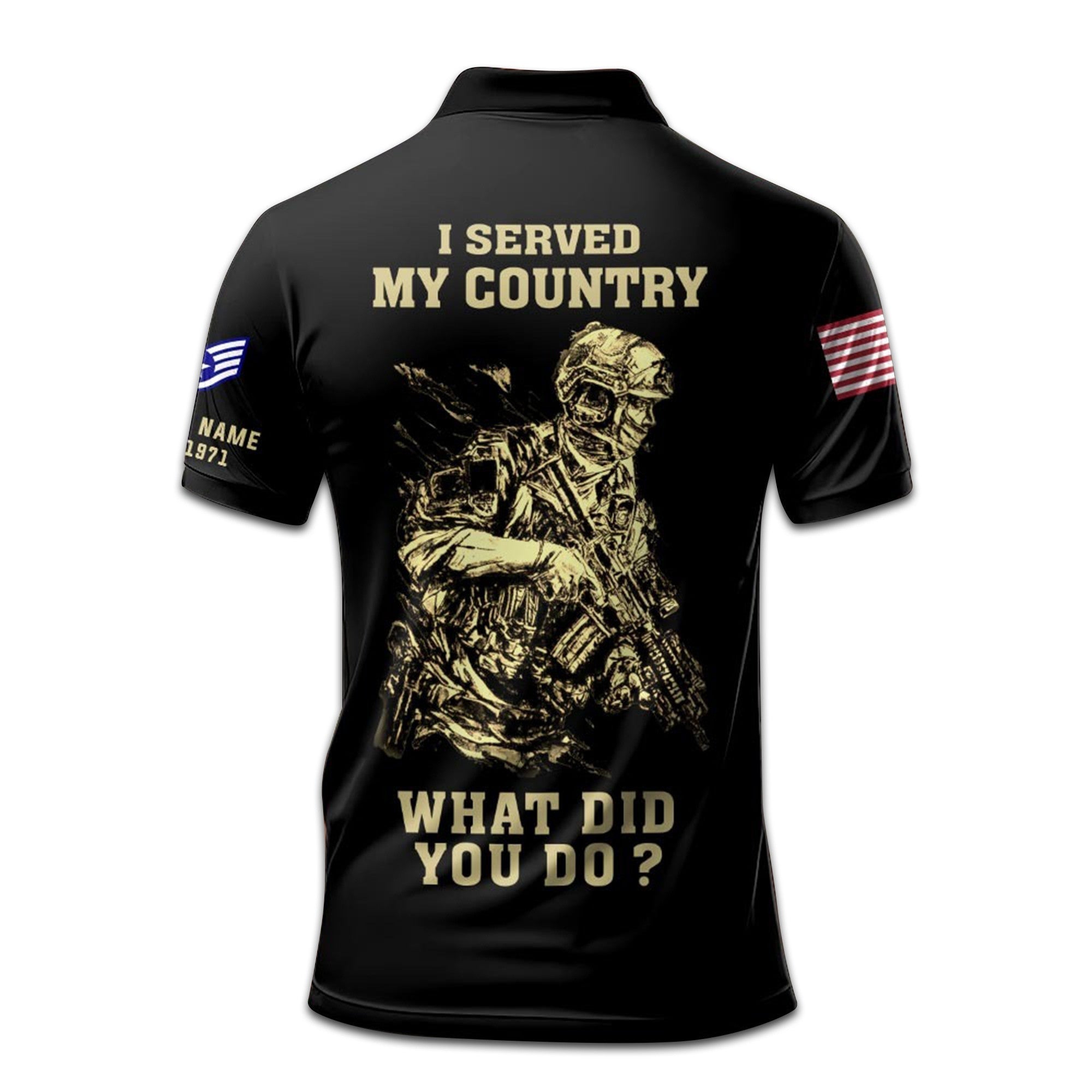 Premium Custom USAF Polo Shirt VPVC207304, Gifts for Air Force Veteran, Gifts For Dad, Gifts On Father's Day, Independence Day, Veterans Day.