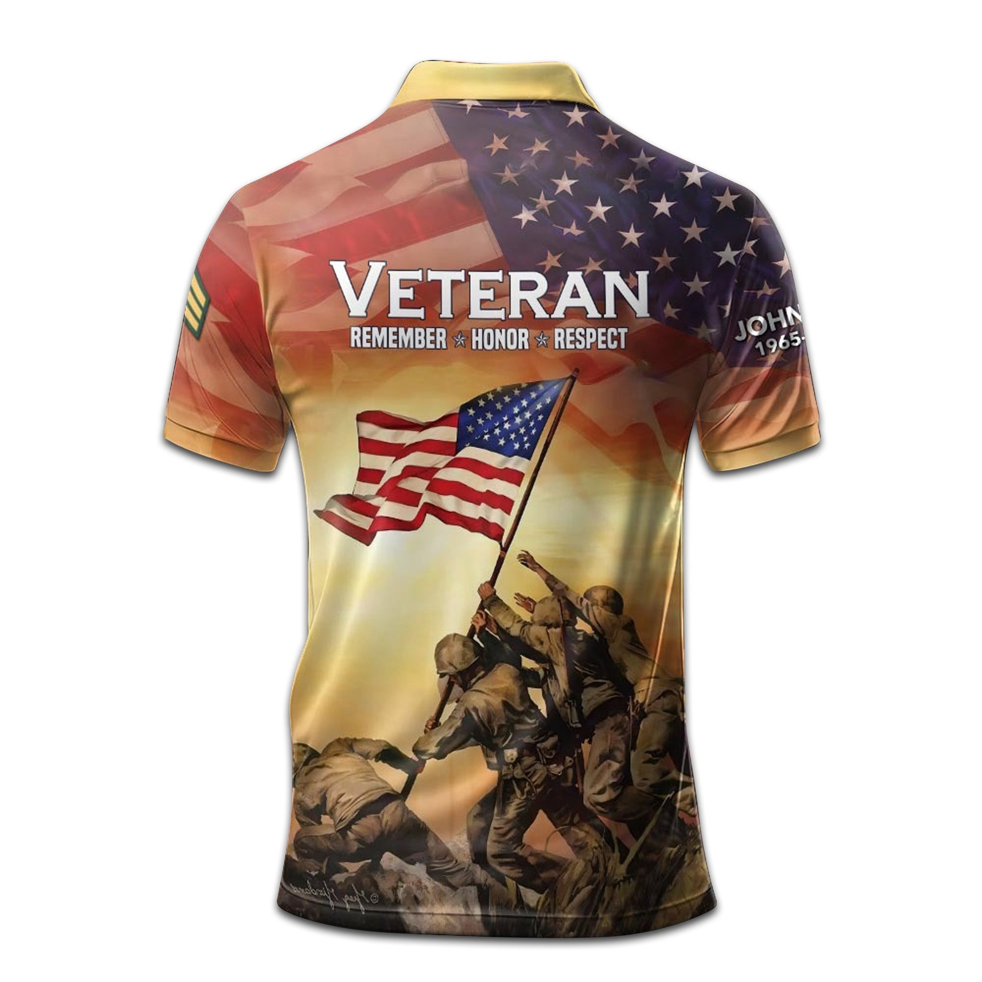 Premium Custom US Army Polo Shirt VPVC207605, Gifts for Army Veteran, Gifts For Dad, Gifts On Father's Day, Independence Day, Veterans Day.