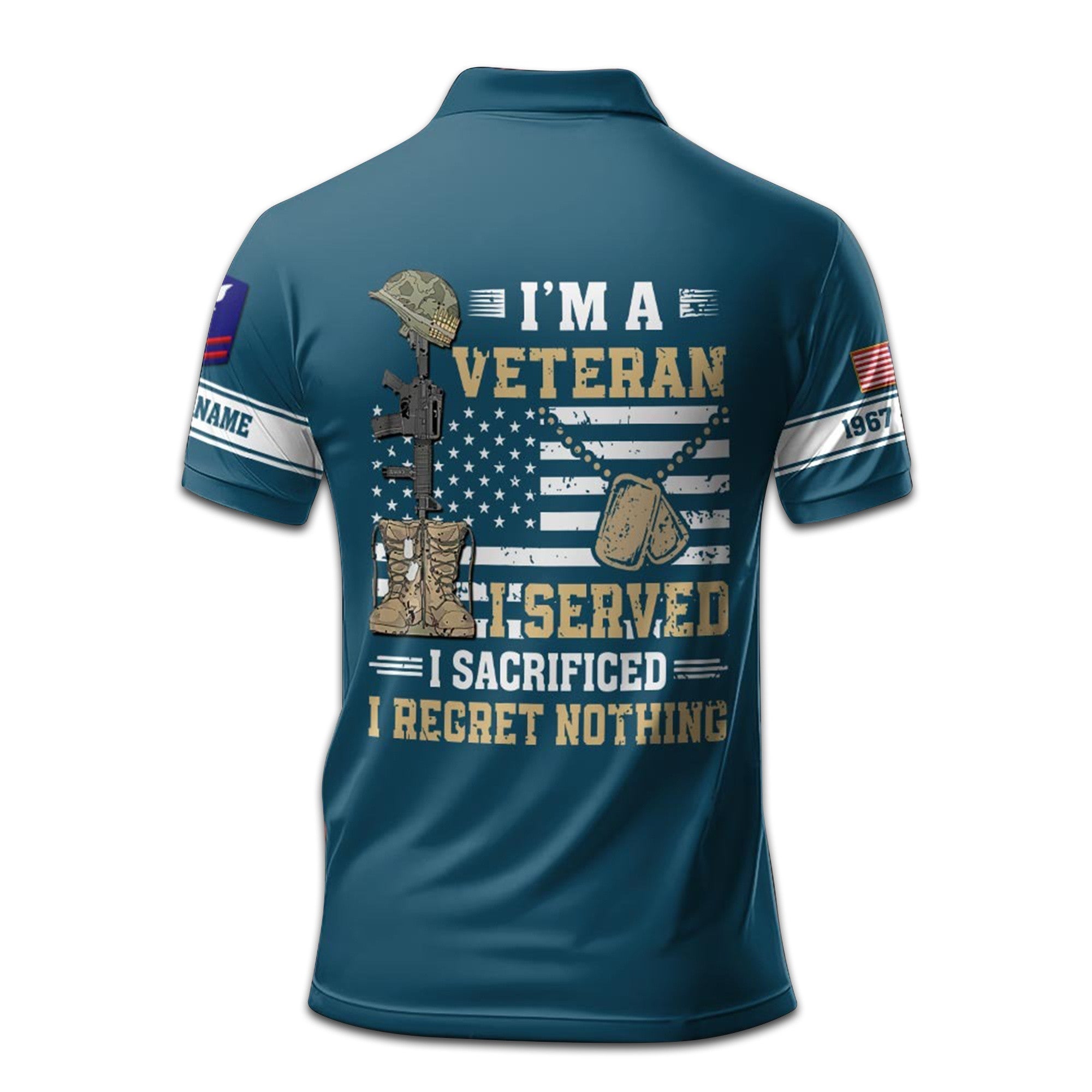 Premium Custom Name, Rank, Year USCG Polo Shirt VPVC207705, Gifts for Coast Guard Veteran, Gifts For Dad, Gifts On Father's Day, Independence Day, Veterans Day.