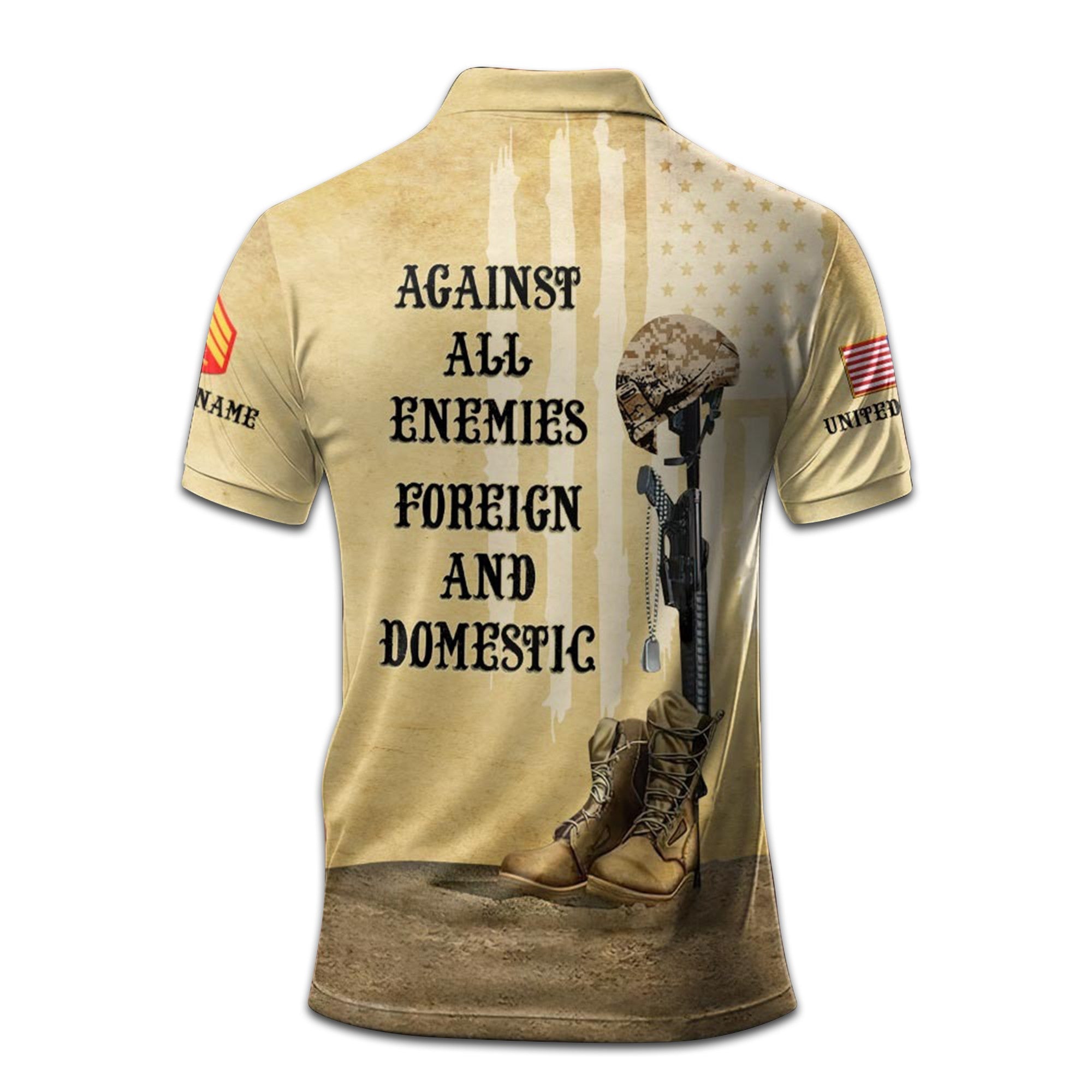Premium Custom USMC Polo Shirt VPVC207903, Gifts for Marine Veteran, Gifts On Father's Day, Independence Day, Veterans Day.