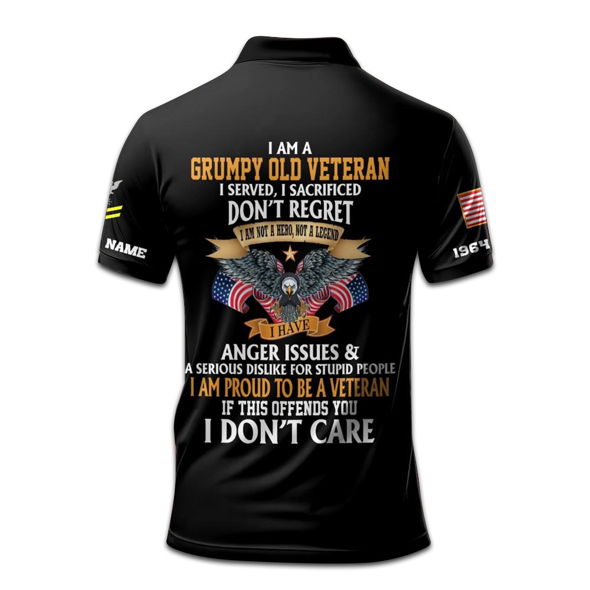 Premium Custom US Navy Polo Shirt VPVC208002, Gifts for Navy Veteran, Gifts On Father's Day, Independence Day, Veterans Day.