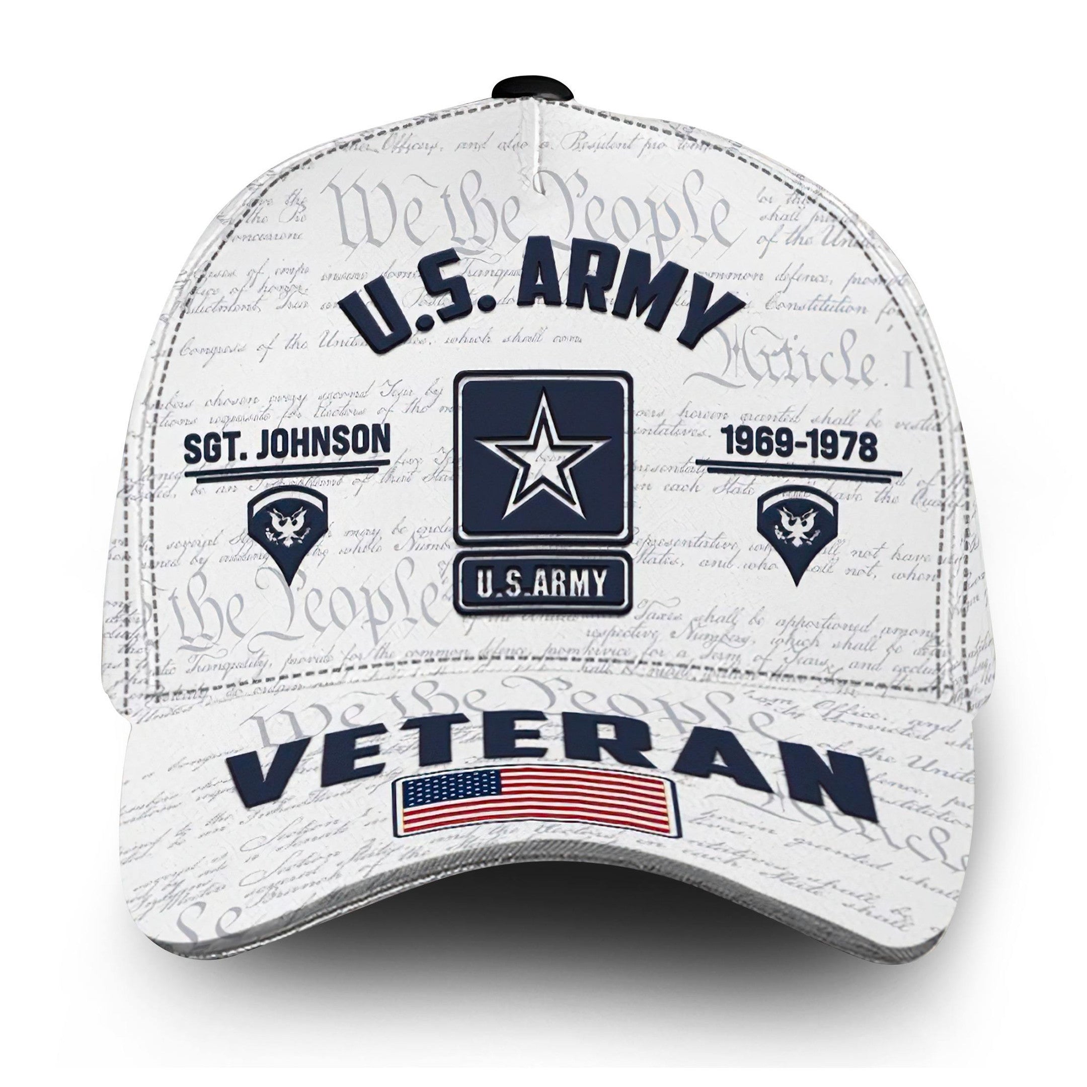 Premium Custom US Army Cap VPVC000137, Gifts For Army Veteran, Best Gifts On Father's Day, Armed Forces Day, Independence Day, Veterans Day.