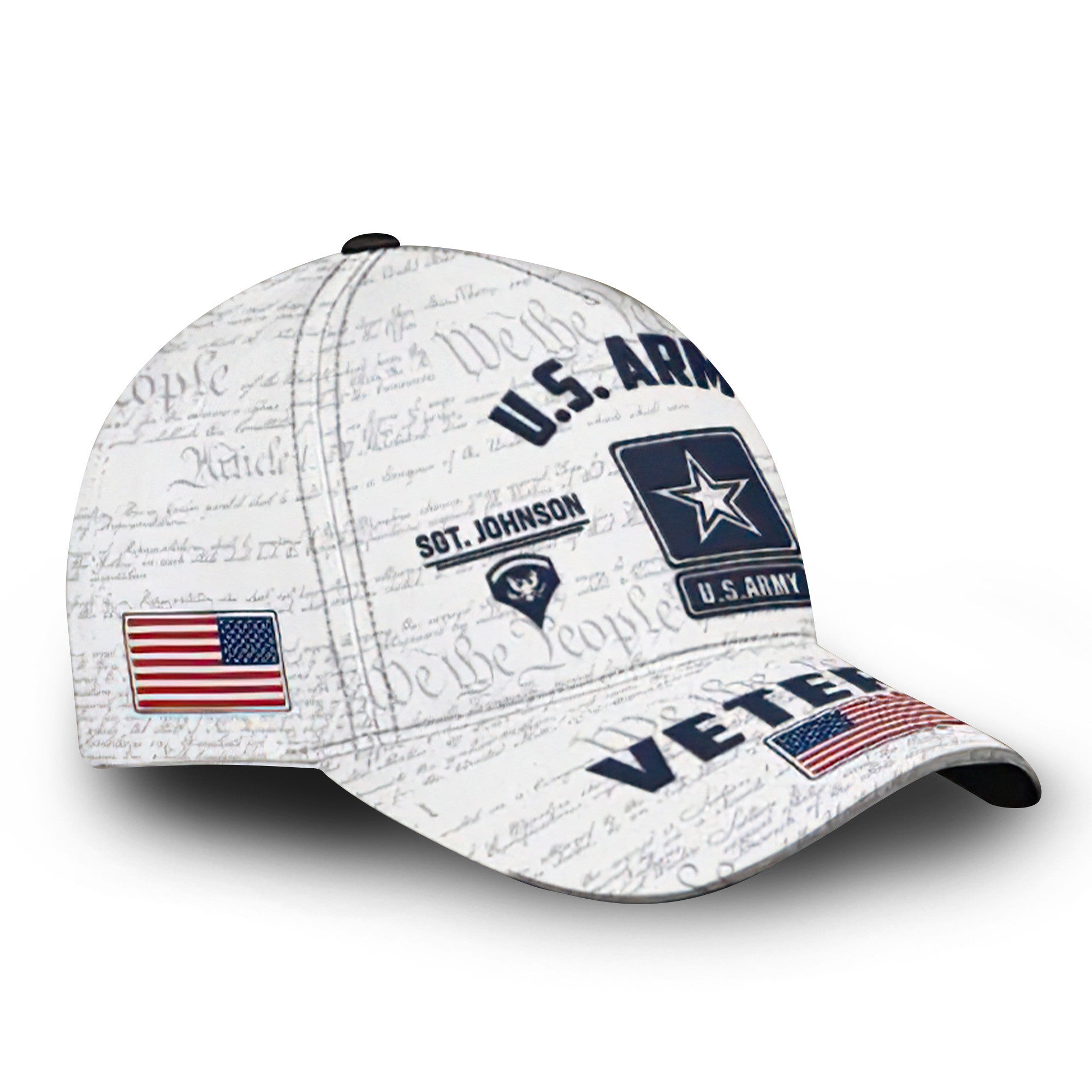Premium Custom US Army Cap VPVC000137, Gifts For Army Veteran, Best Gifts On Father's Day, Armed Forces Day, Independence Day, Veterans Day.