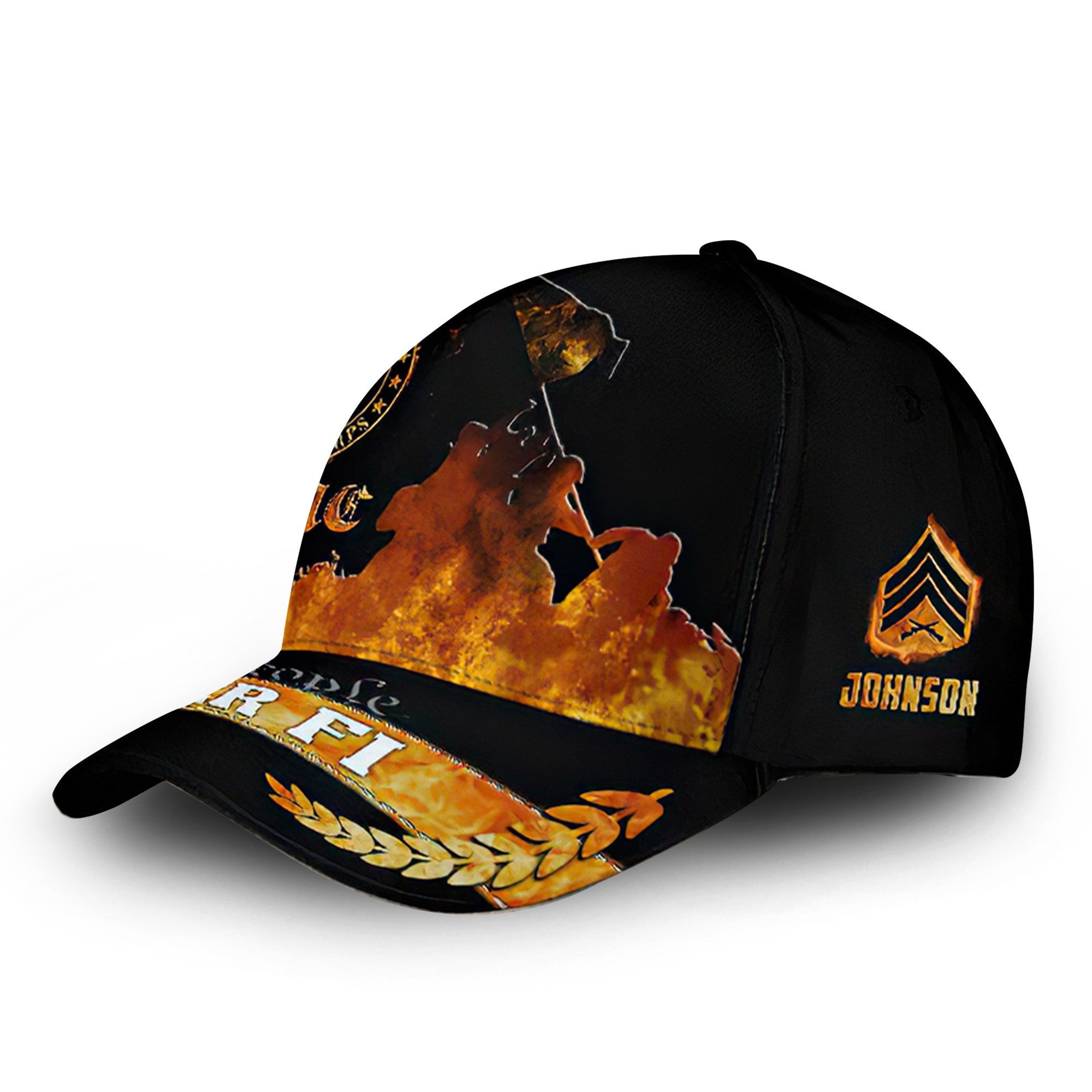 Premium USMC Cap VPVC000144, Custom Name, Rank, Gifts For Marine Veteran, Best Gifts On Father's Day, Armed Forces Day, Independence Day, Veterans Day.