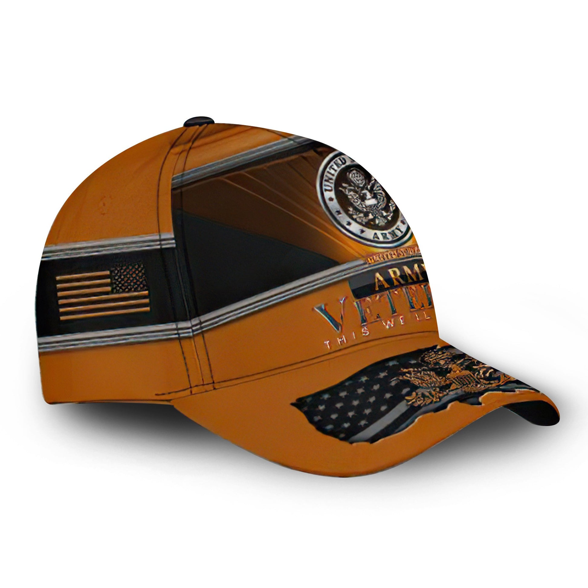 Premium Custom US Army Cap VPVC000145, Gifts For Army Veteran, Best Gifts On Father's Day, Armed Forces Day, Independence Day, Veterans Day.