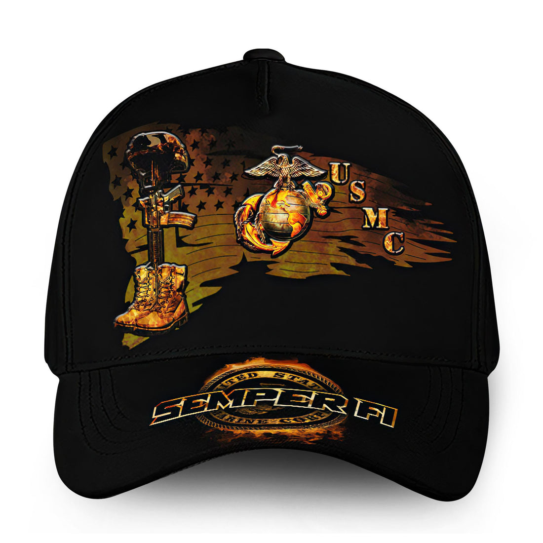 Premium Custom Name, Rank, USMC Cap VPVC000153, Gifts For Marine Veteran, Gifts For Dad, For Husband, Best Gifts On Father's Day, Independence Day, Veterans Day.
