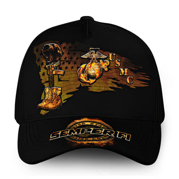 Premium Custom Name, Rank, USMC Cap VPVC000153, Gifts For Marine Veteran, Gifts For Dad, For Husband, Best Gifts On Father's Day, Independence Day, Veterans Day.