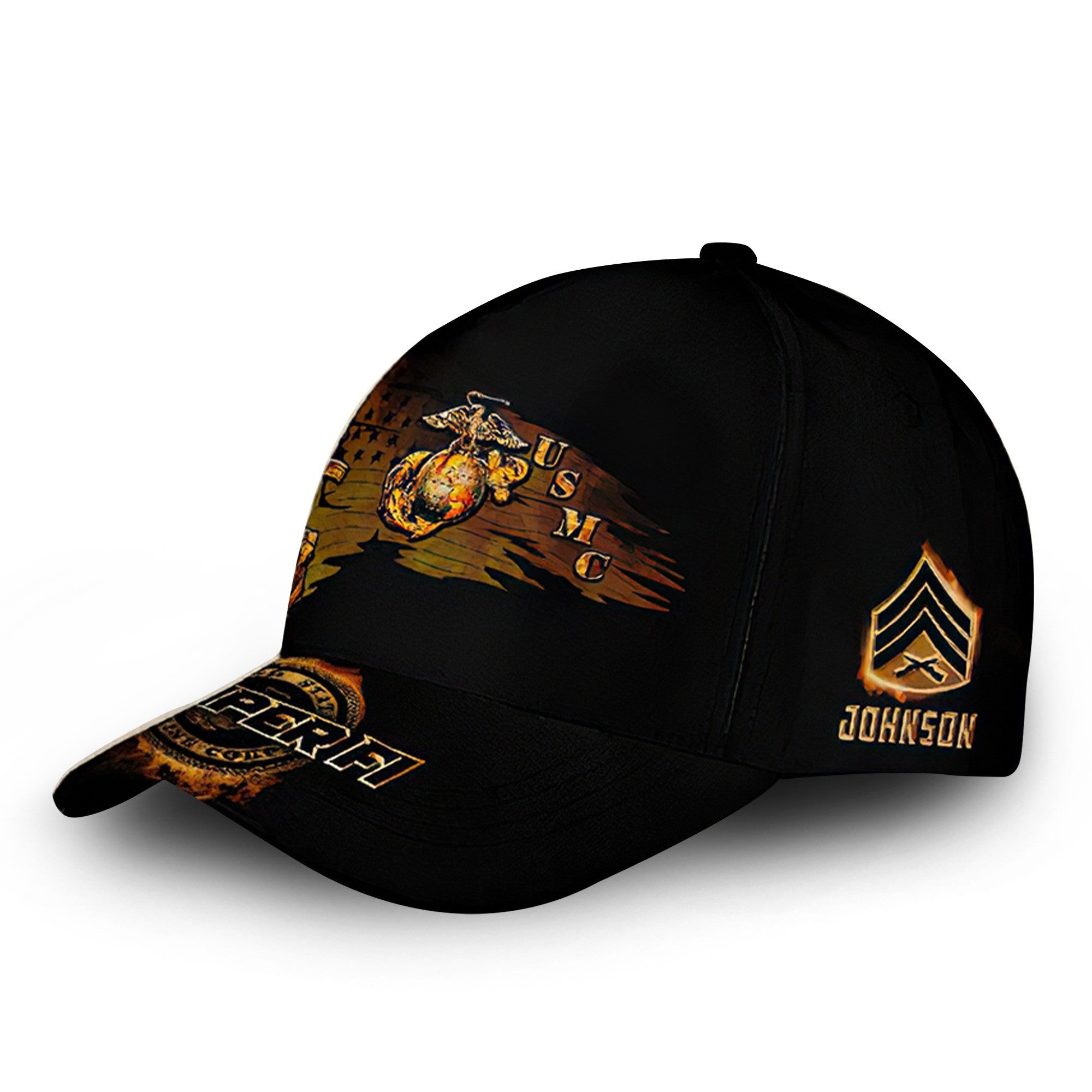 Premium Custom Name, Rank, USMC Cap VPVC000153, Gifts For Marine Veteran, Gifts For Dad, For Husband, Best Gifts On Father's Day, Independence Day, Veterans Day.
