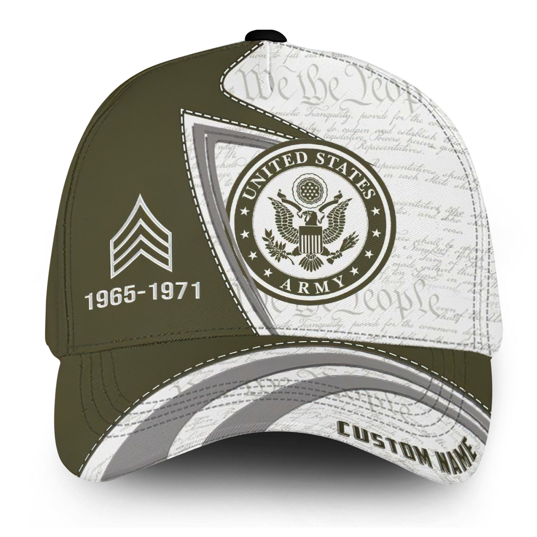 Premium US Army Cap VPVC000167, Custom Name, Rank, Year, Gifts For Army Veteran, Best Gifts On Father's Day, Armed Forces Day, Independence Day, Veterans Day.