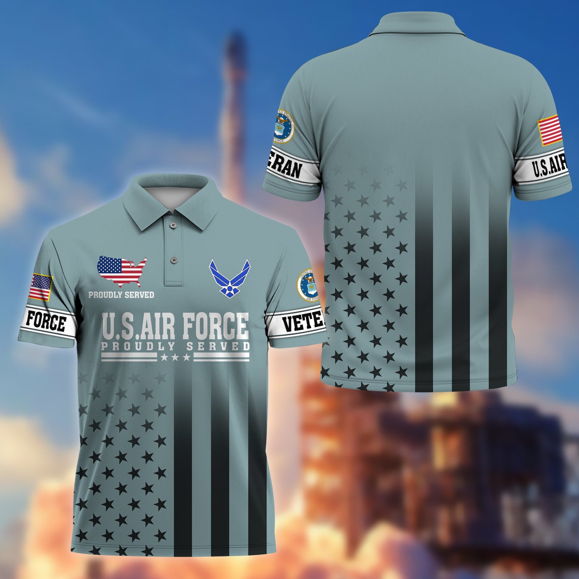 Premium US Veterans Polo Shirt BPVC110202, Gifts For US Veterans, Gifts On Father's Day, Independence Day, Armed Forces Day, Veterans Day.