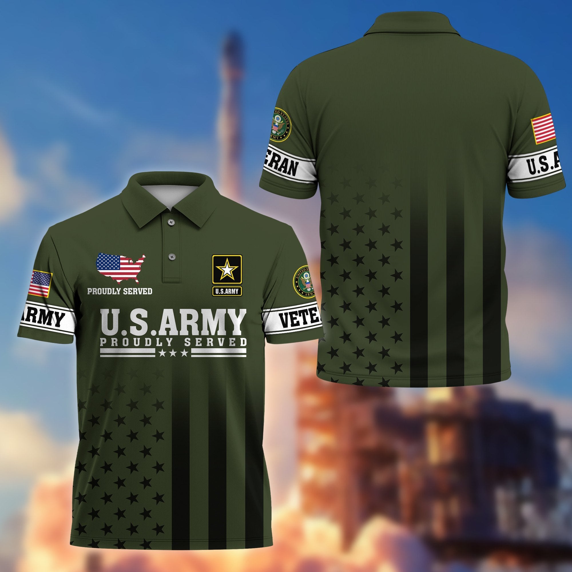 Premium US Veterans Polo Shirt BPVC110202, Gifts For US Veterans, Gifts On Father's Day, Independence Day, Armed Forces Day, Veterans Day.