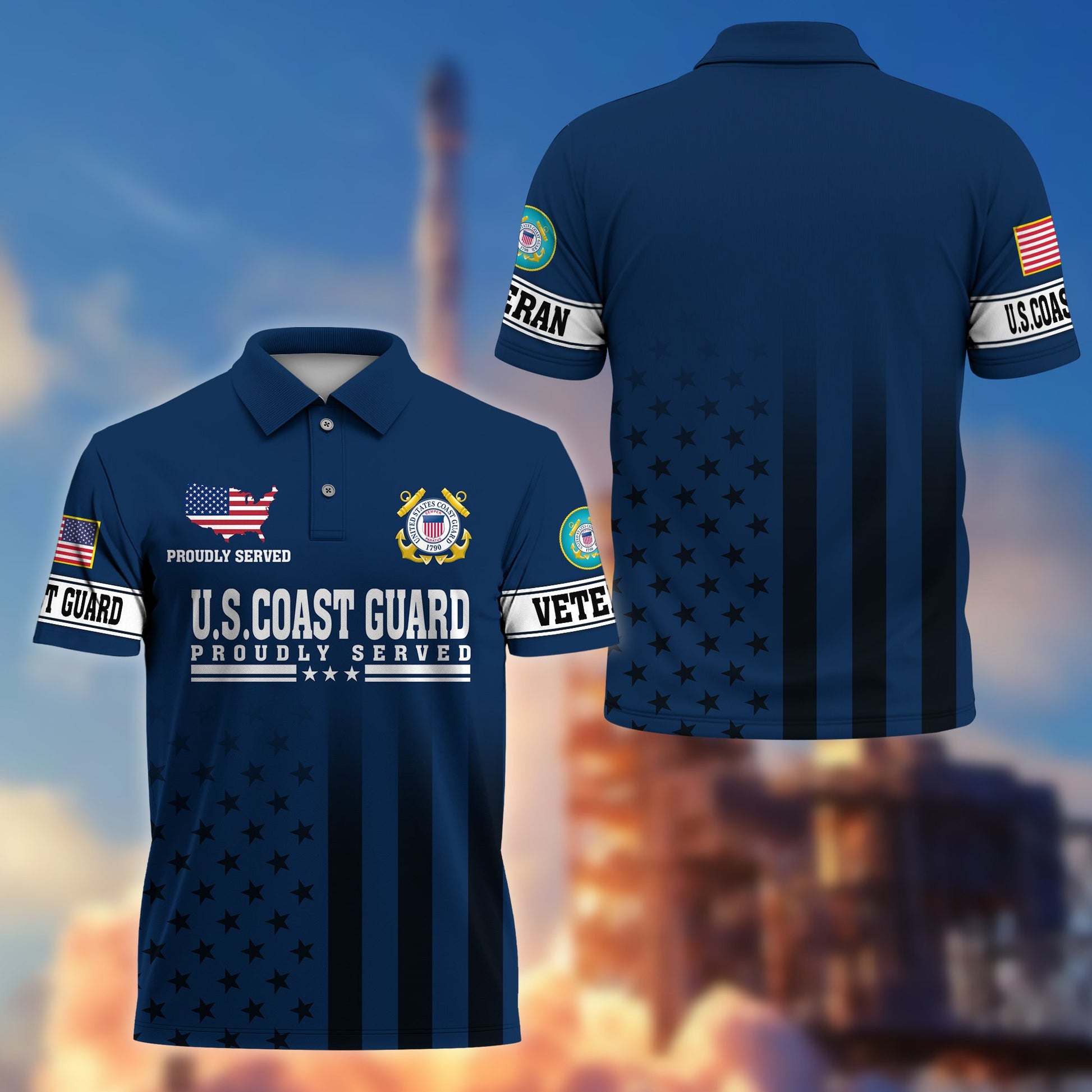 Premium US Veterans Polo Shirt BPVC110202, Gifts For US Veterans, Gifts On Father's Day, Independence Day, Armed Forces Day, Veterans Day.