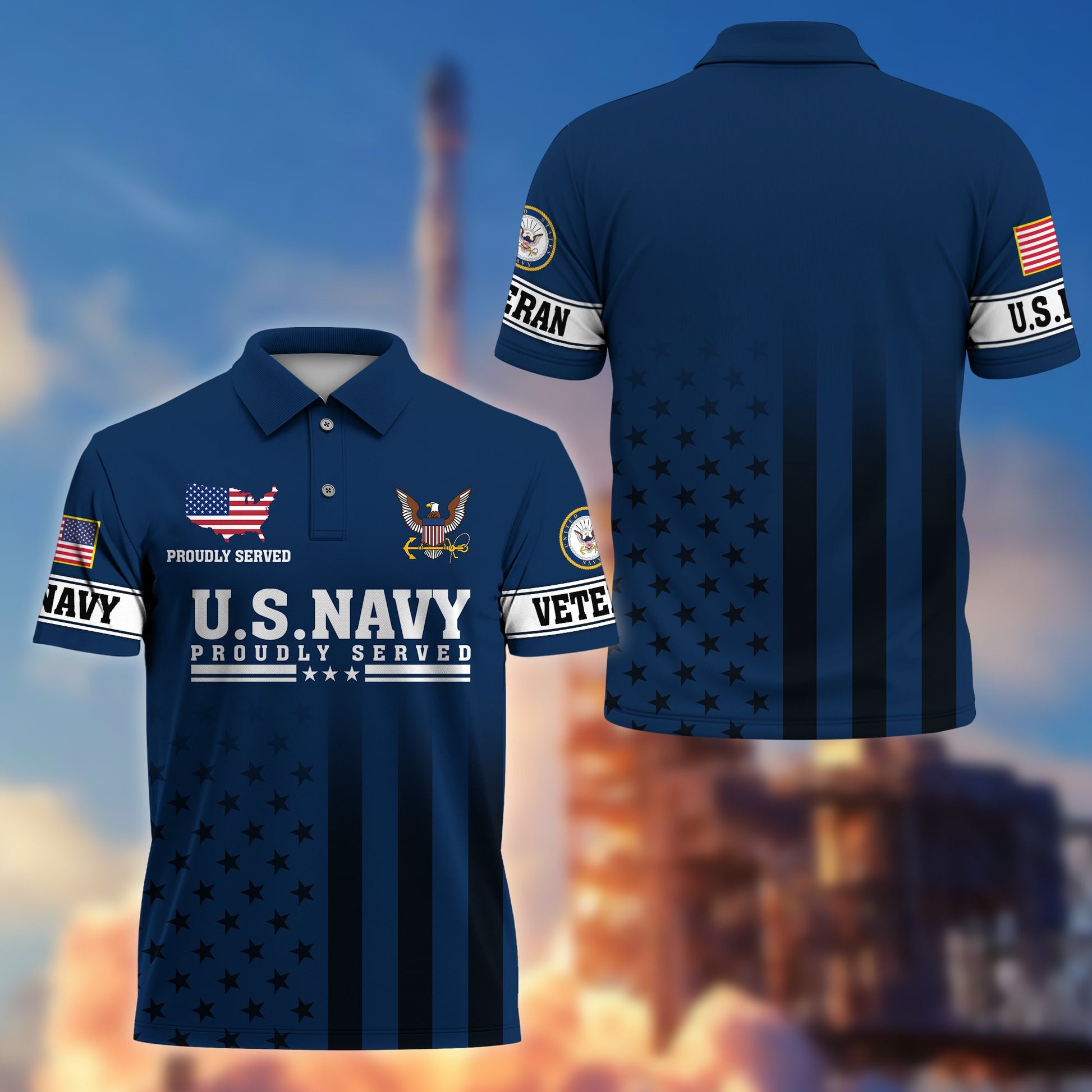 Premium US Veterans Polo Shirt BPVC110202, Gifts For US Veterans, Gifts On Father's Day, Independence Day, Armed Forces Day, Veterans Day.